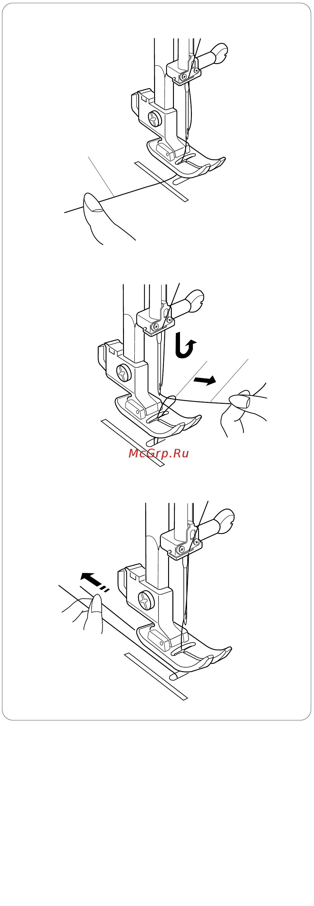 Janome  Sewist 521 [15/38] Вытягивание нижней нити
