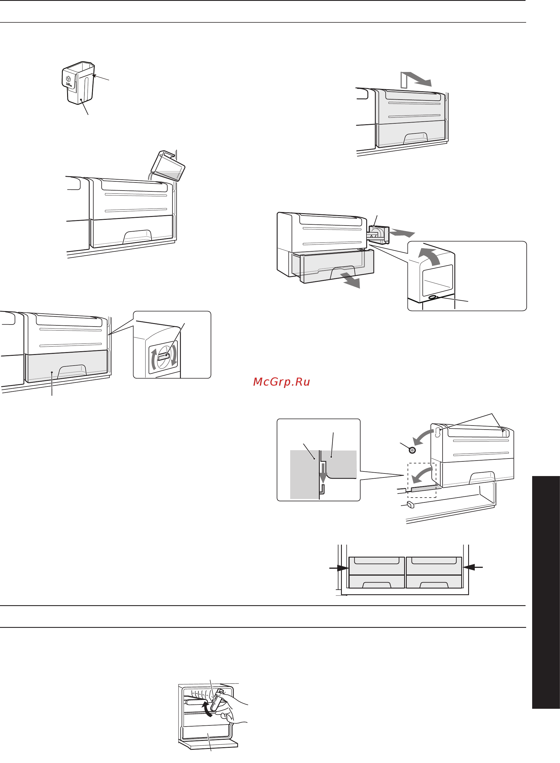 Sharp SJXG60PMSL [19/0] In door ice maker sj xg60pg sj xg60pm