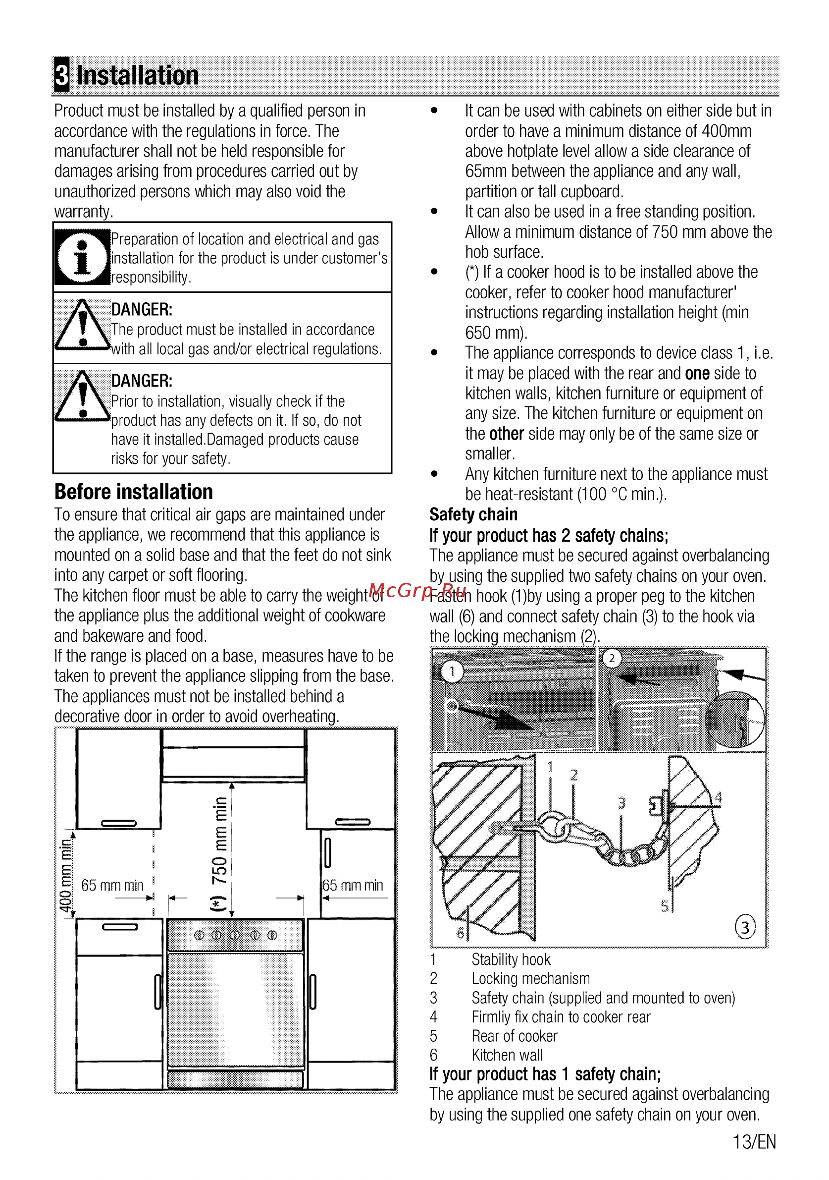 Beko FSS52130DCRS [13/96] Installation