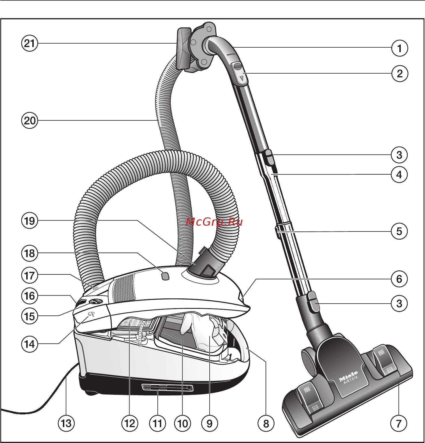 Miele SDBB3 Compact C2 Cat&Dog Инструкция по эксплуатации онлайн [10/64] 348927