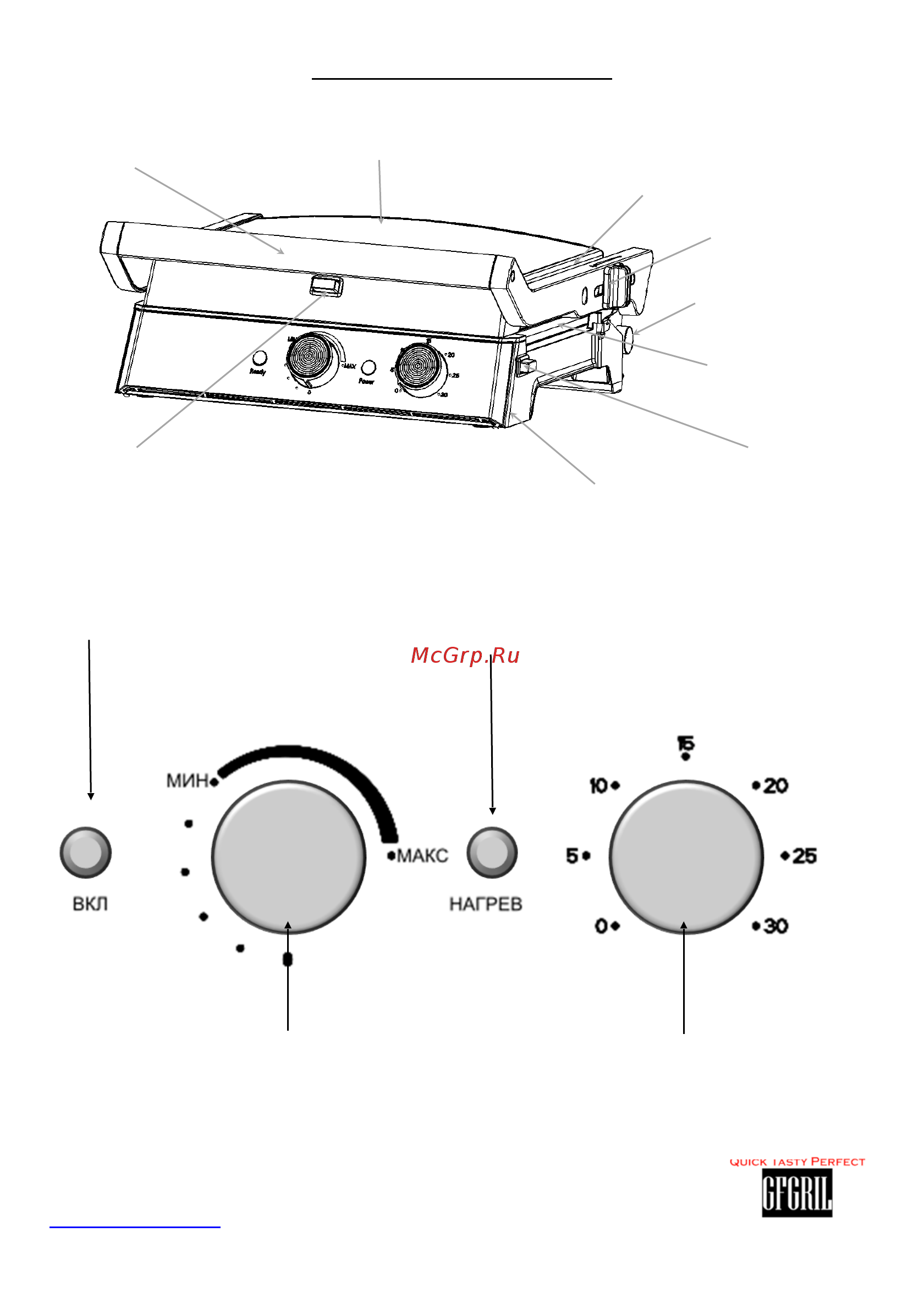 GFgril GF-180 3In1 Waffle&Grill&Griddle [4/11] И степени прожарки