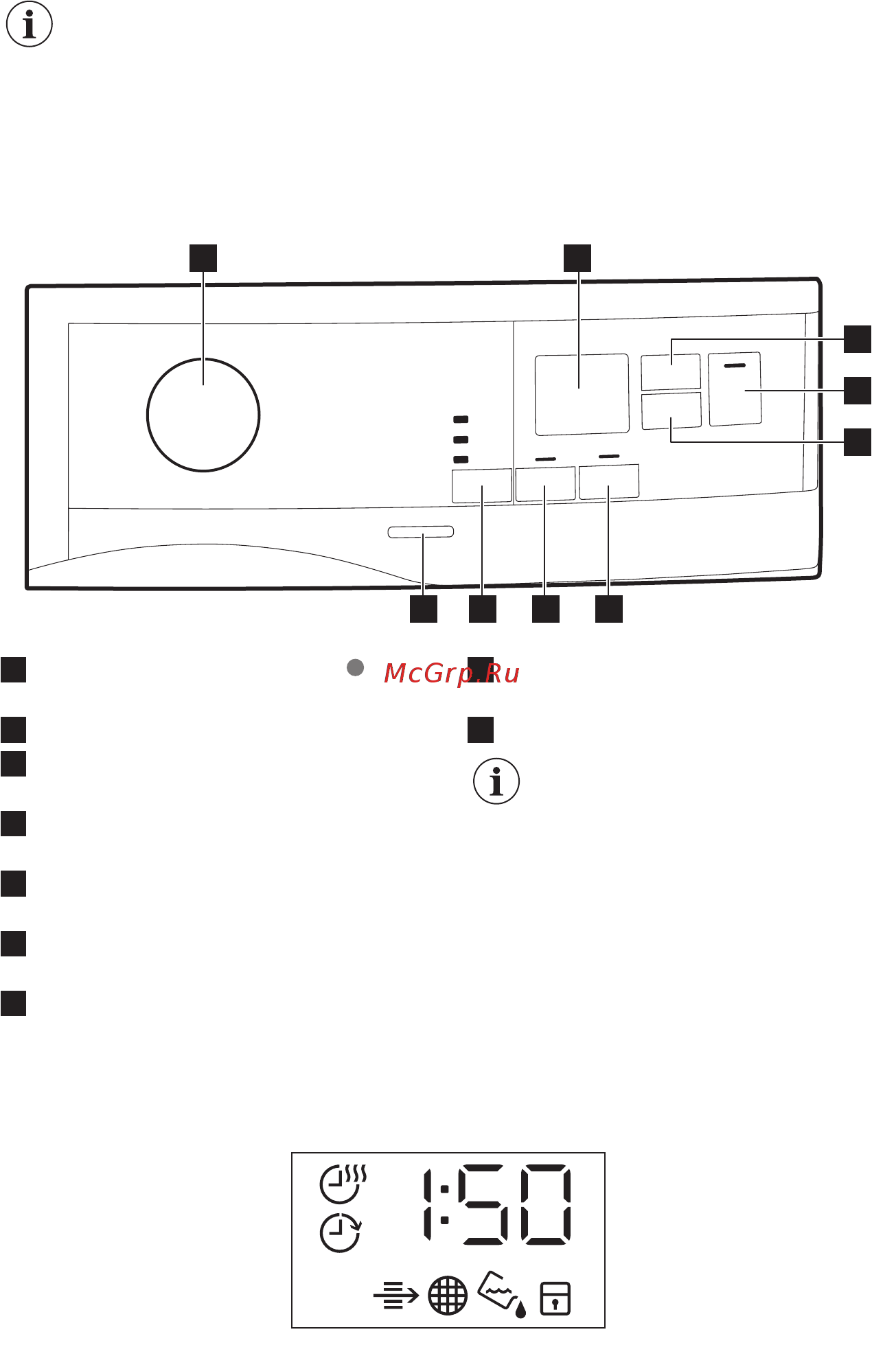 Electrolux PerfectCare 600 EW6CR428W [55/72] Дисплей