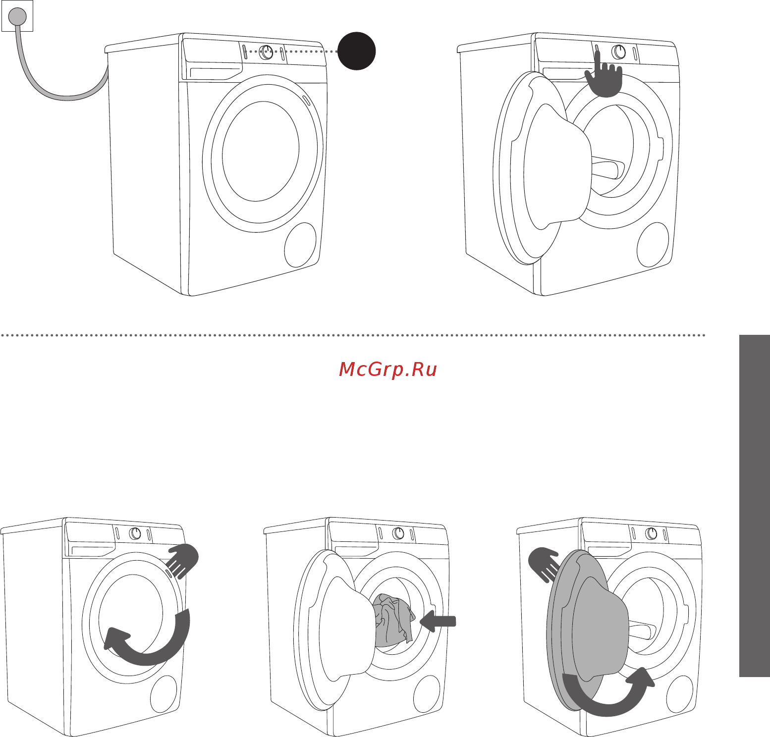 Gorenje WP60S3 [25/60] Включение стиральной машины