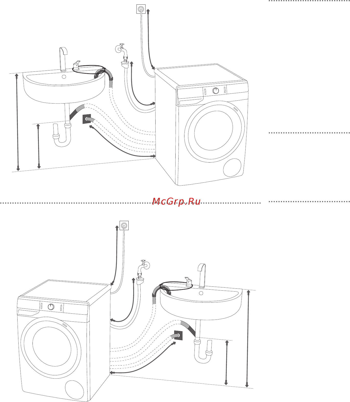 Gorenje WEI72S3 [20/64] Подключение к сливу