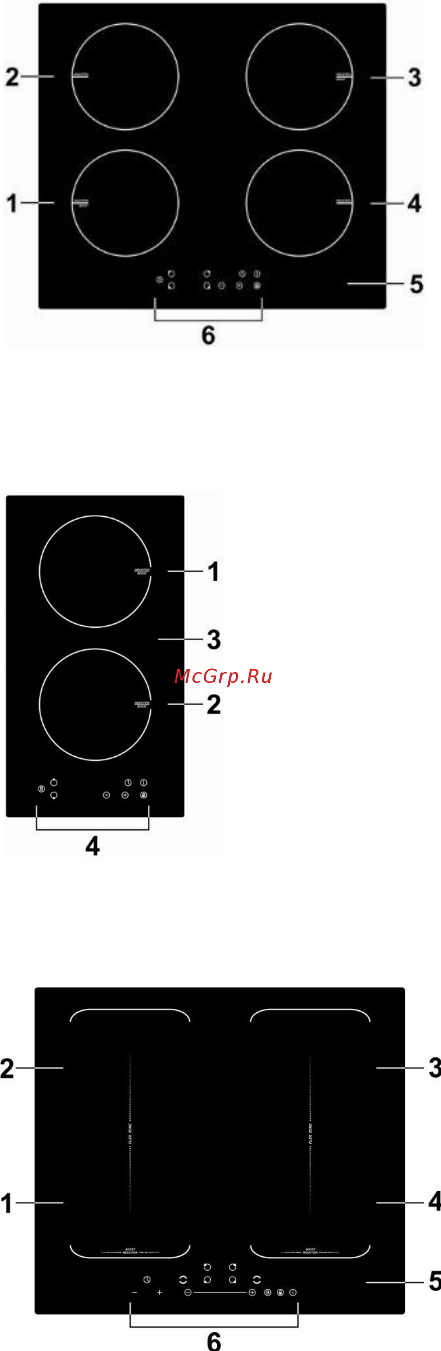 Maunfeld EVI.594.FL2(S)-BG [8/36] 1 evi 94 bk wh чёрное белое стекло