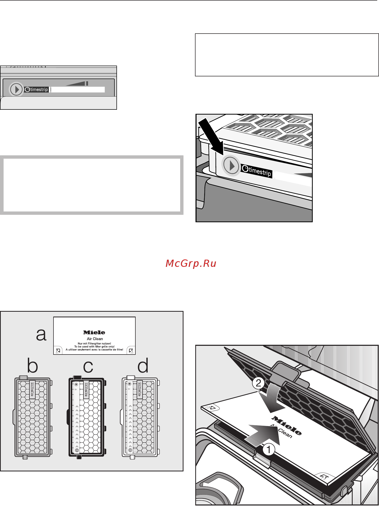 Miele Compact C2 SDAB3 41DAB301RU [27/40] Использование другого фильтра выходящего воздуха