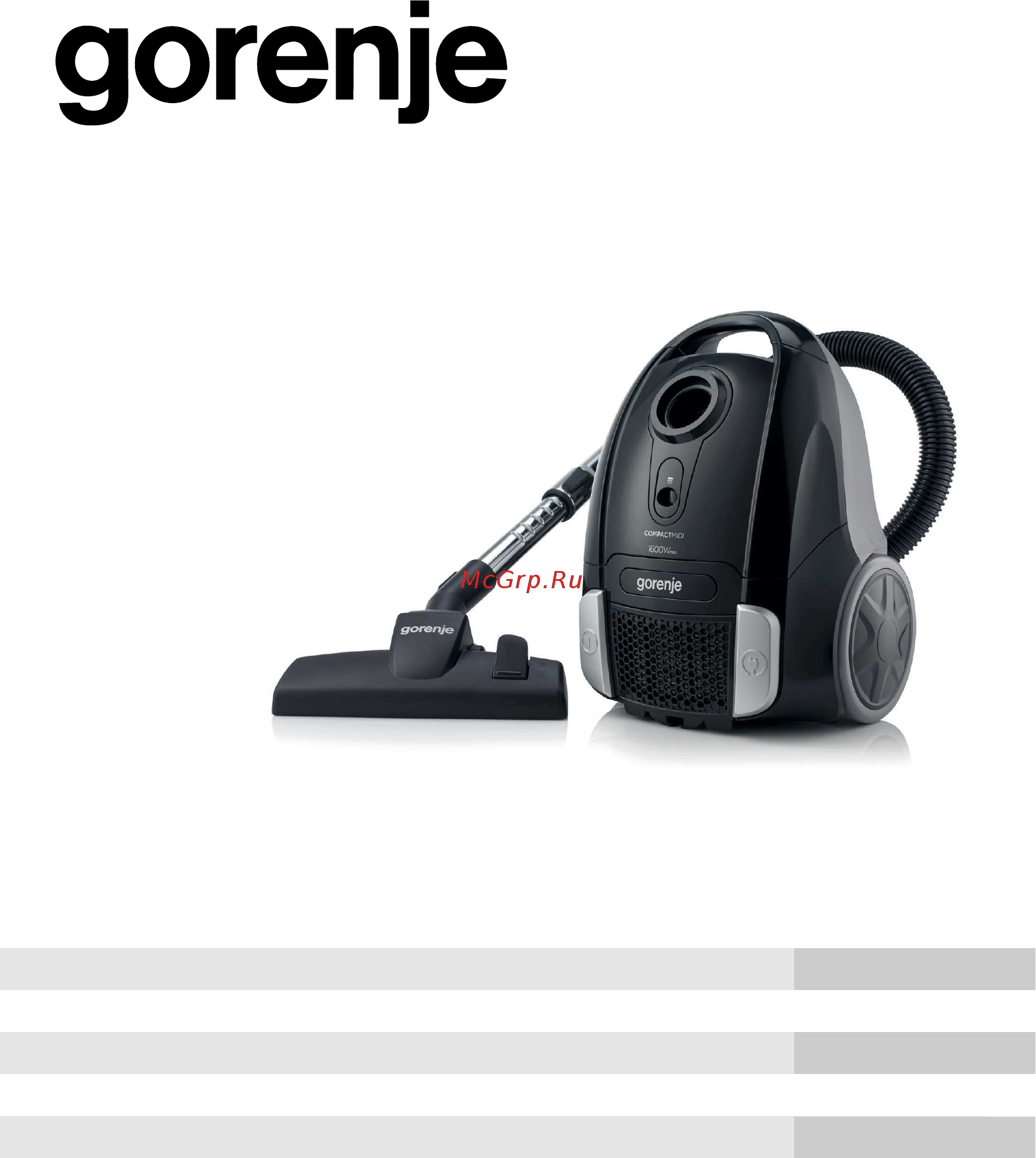 Gorenje Compact MIDI VC1411CMBU 678631 Инструкция по эксплуатации онлайн