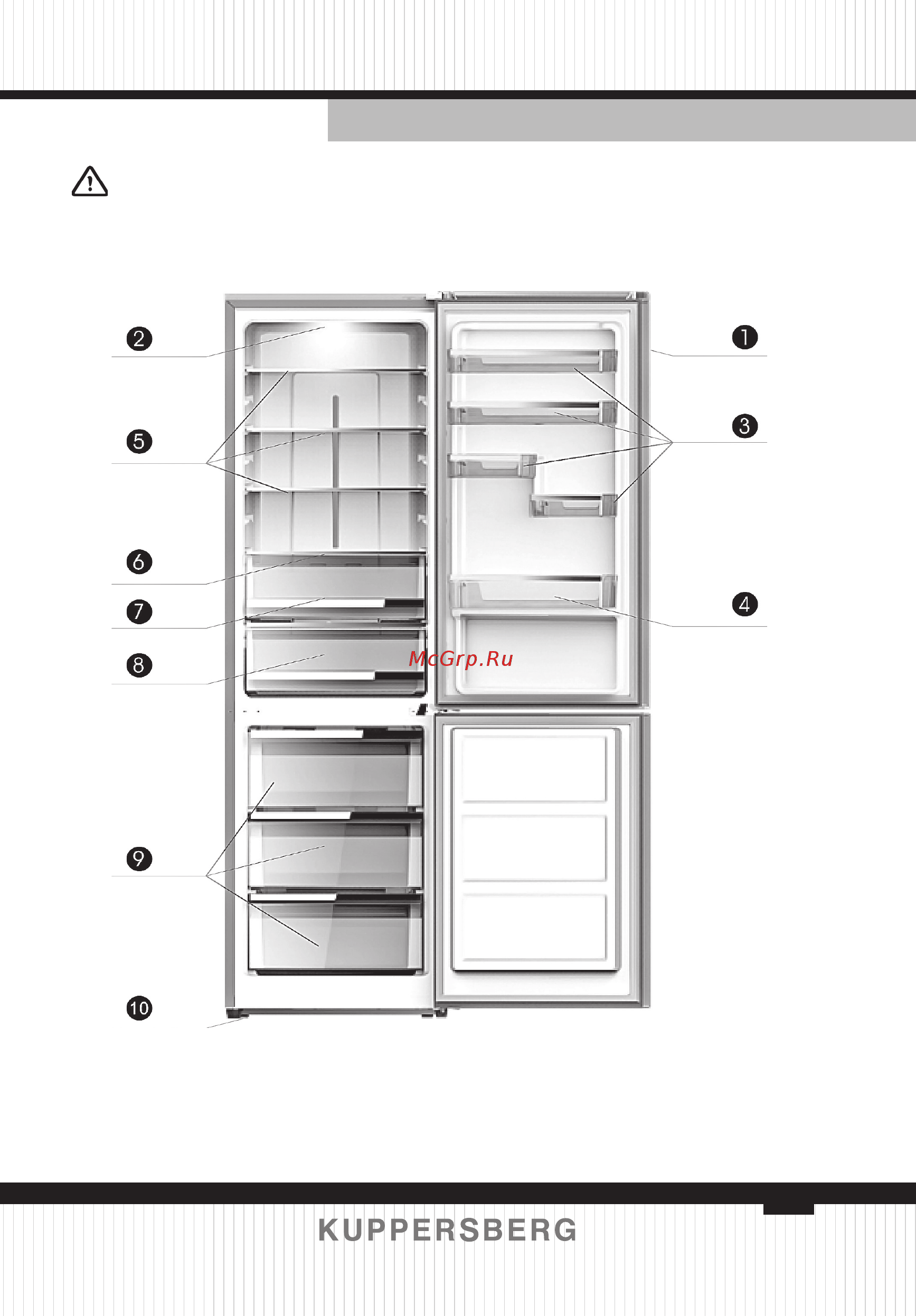 Kuppersberg NOFF19565 W [3/48] Refrigerator