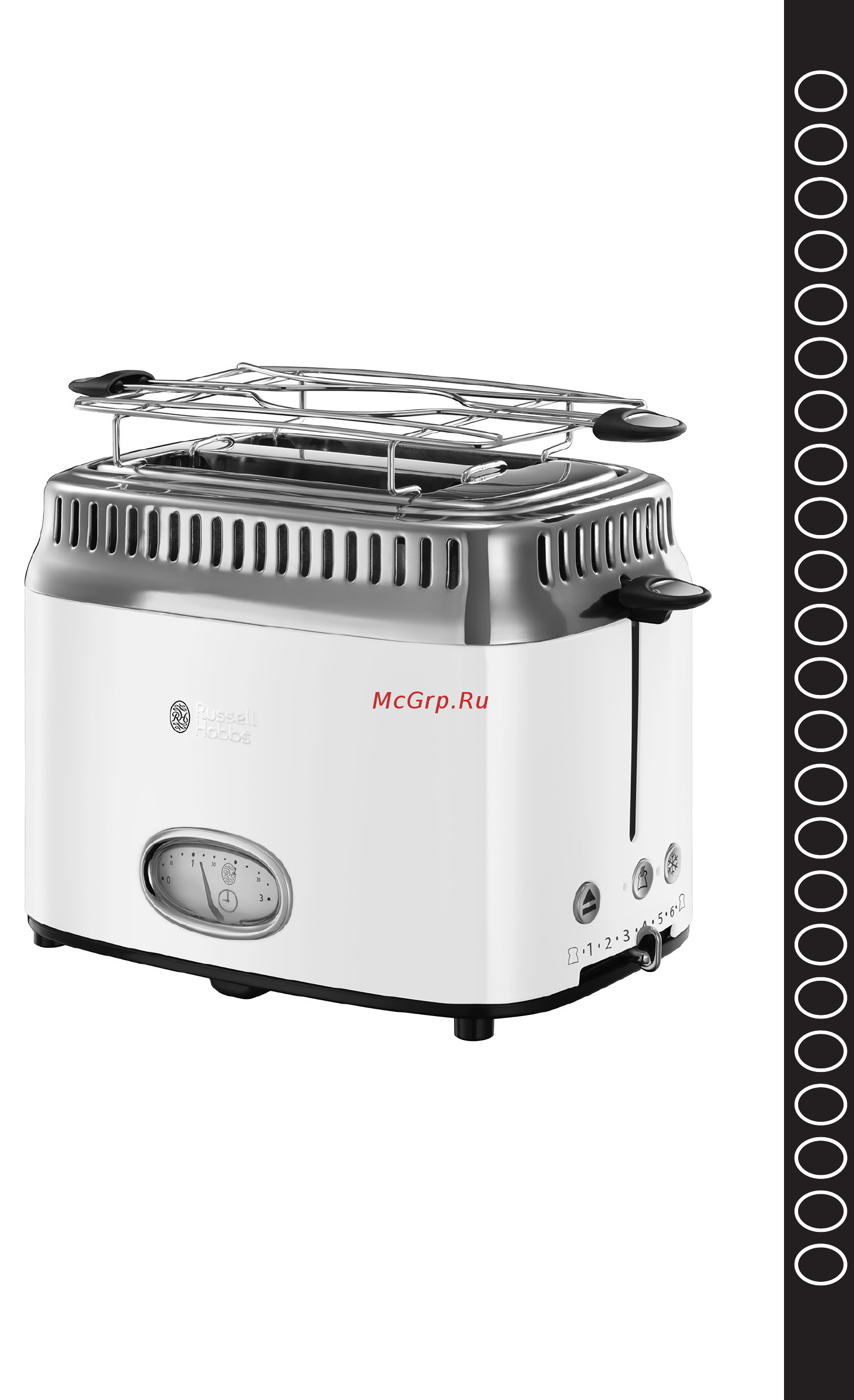Russell Hobbs 21683-56 (Retro Toaster - White) Инструкция по эксплуатации онлайн