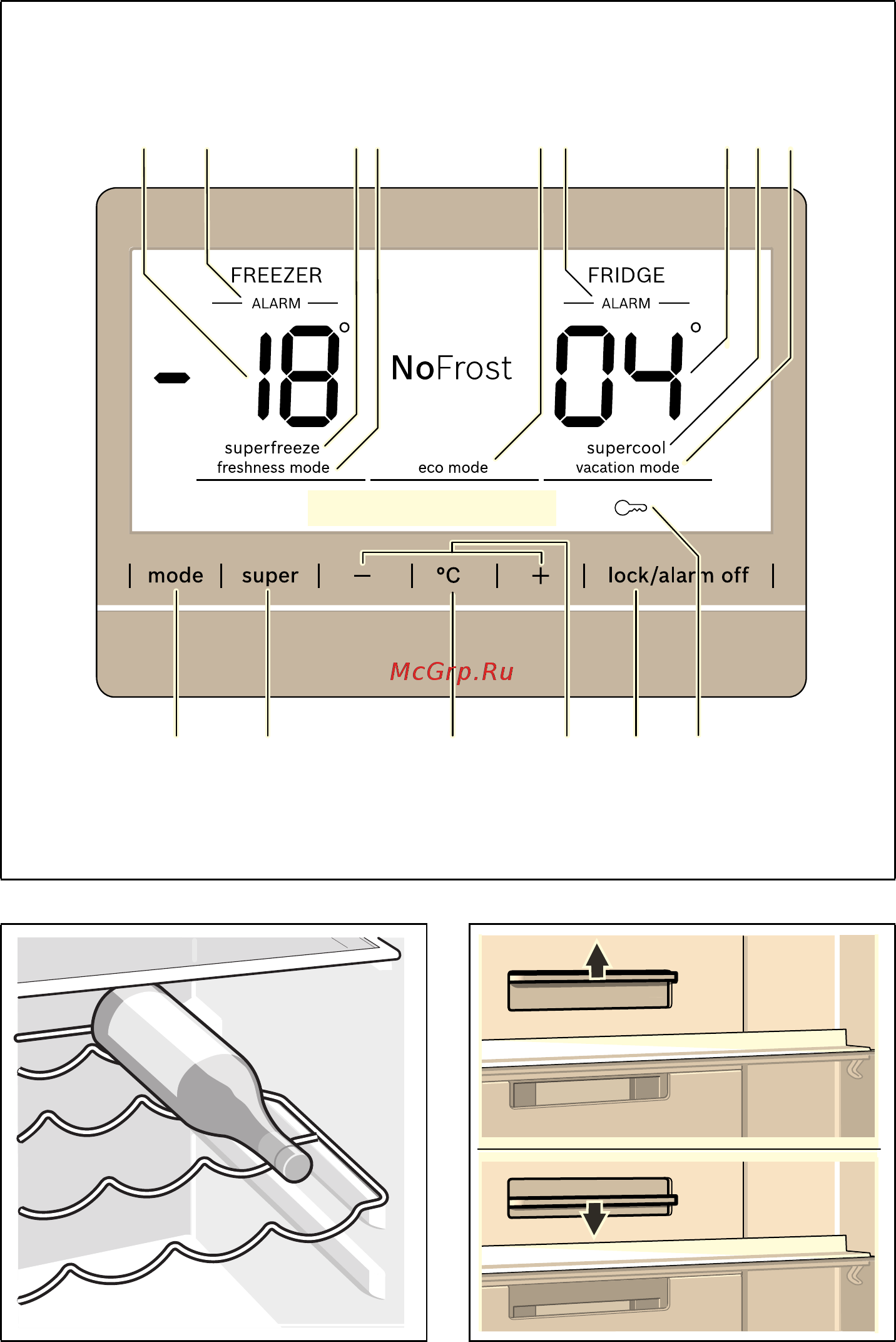 Bosch VitaFresh Serie | 6 KGN39LQ31R Инструкция по эксплуатации онлайн [59/62] 349526