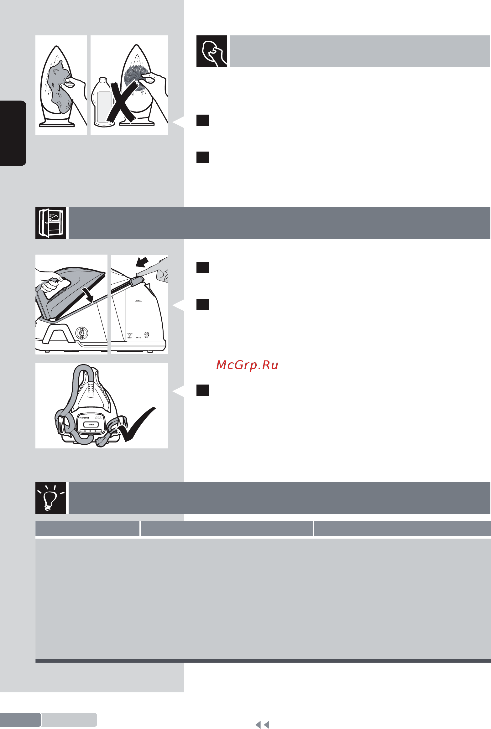 Bosch Serie 6 EasyComfort TDS6010 [20/166] Cleaning the appliance