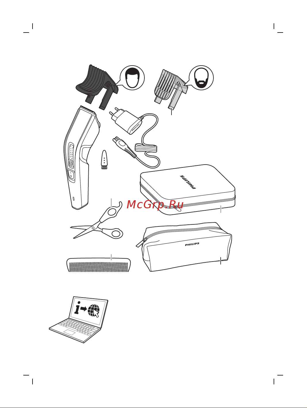 Philips HC3522/15 Инструкция по эксплуатации онлайн [2/8] 349600