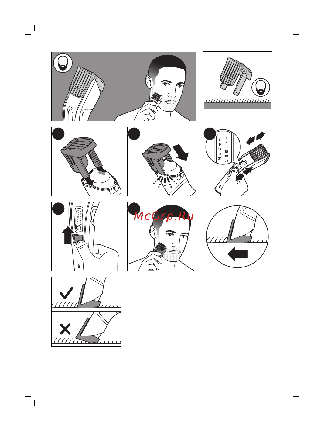 Philips HC3522/15 Hairclipper Series 3000 Инструкция по эксплуатации онлайн [6/8] 583692