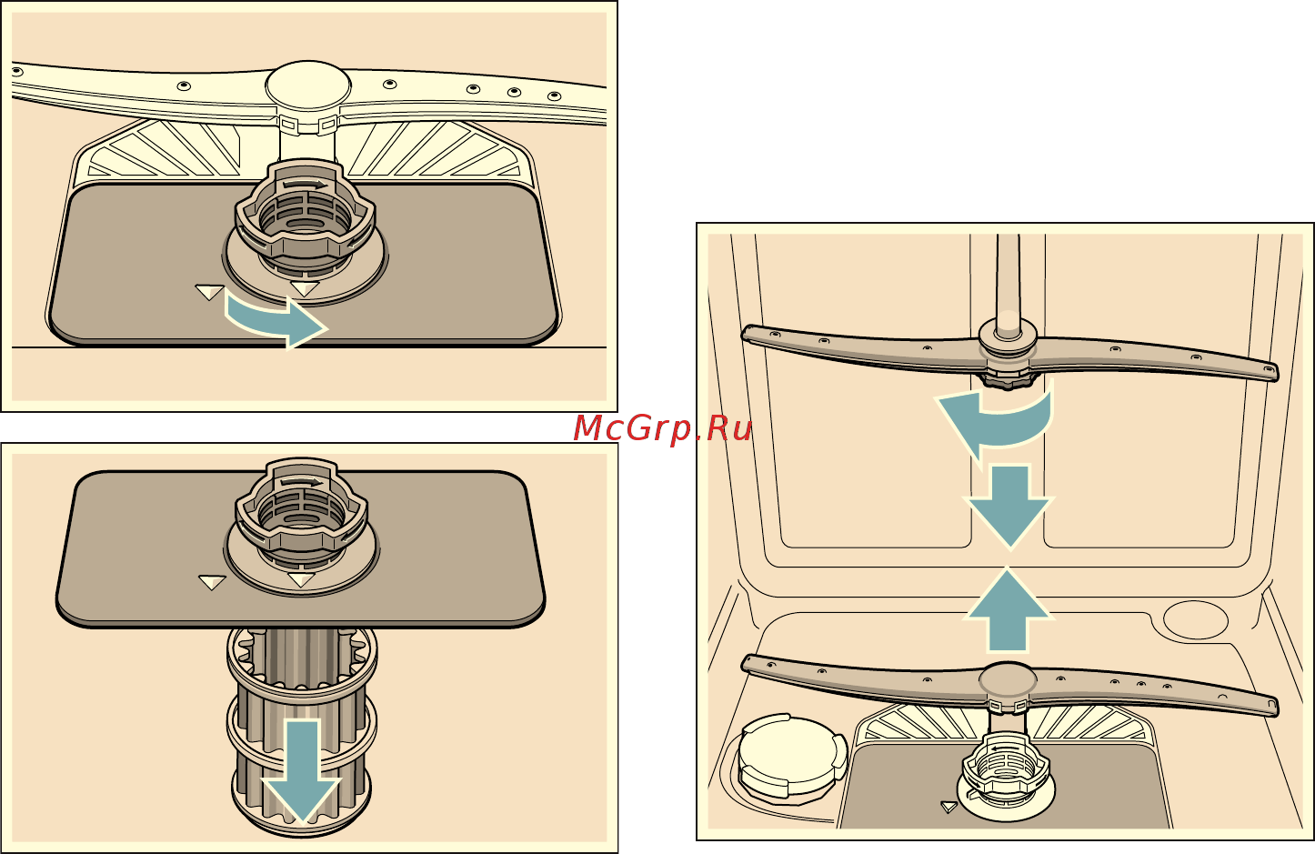 Bosch Serie | 6 Hygiene Dry SMV66TX06R [43/62] Распылительные кopoмыcлa