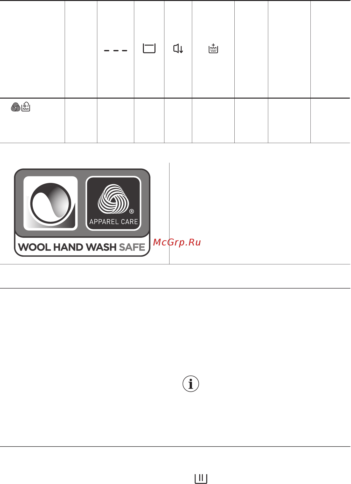 Zanussi ZWI712UDWAR [22/40] Woolmark apparel care зеленый