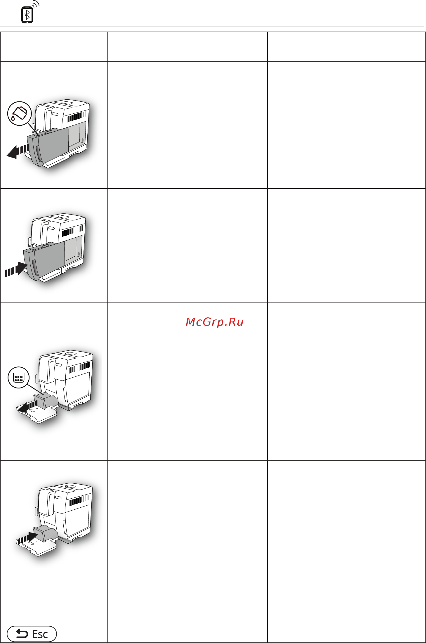 Delonghi ECAM370.95.T Dinamica Plus [295/386] Komunikaty pojawiające się na wyświetlaczu
