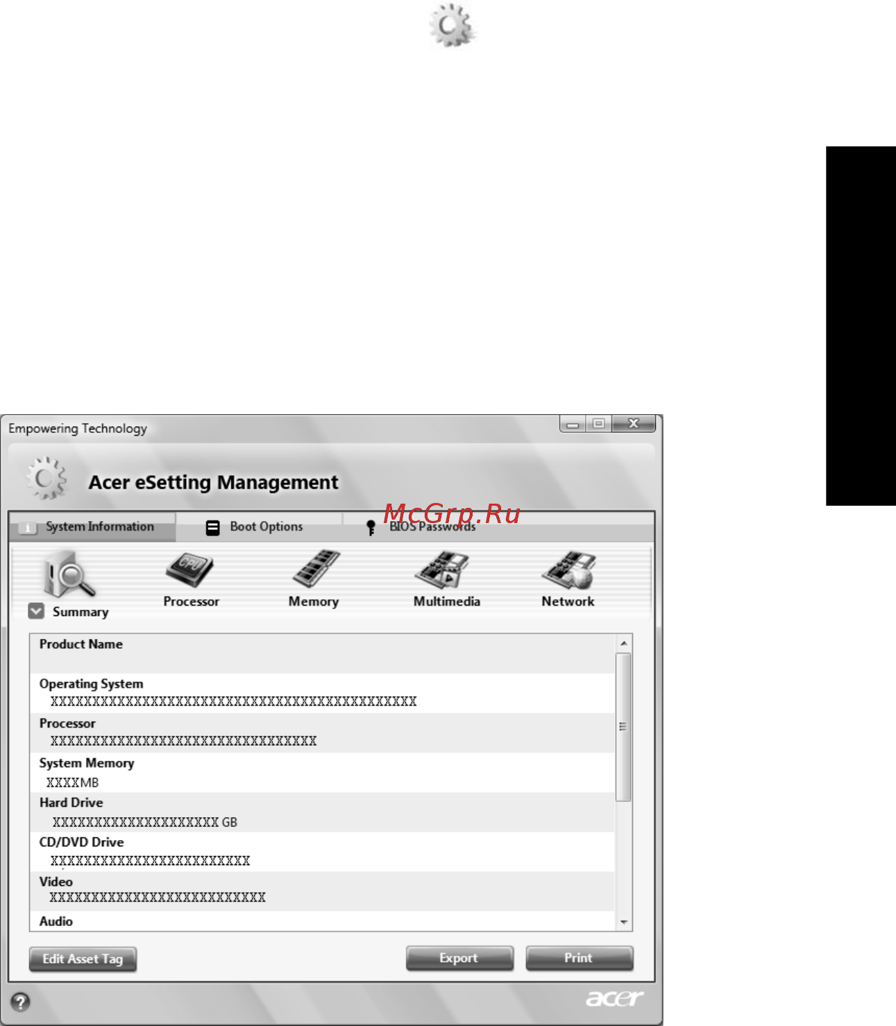 Acer AS8920G-834G32BN [37/111] Acer esettings management