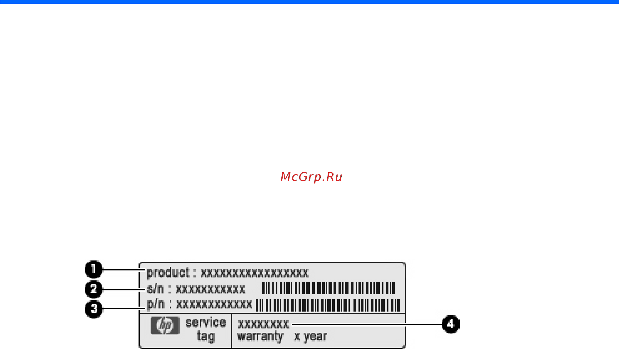 HP HDX16-1040er [22/160] Наклейки
