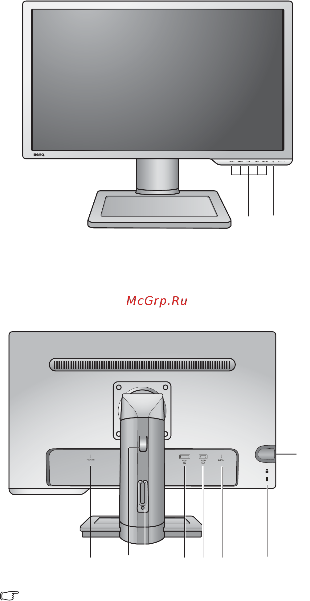 Benq XL2410T (+Mouse) [7/45] Начальные сведения о мониторе