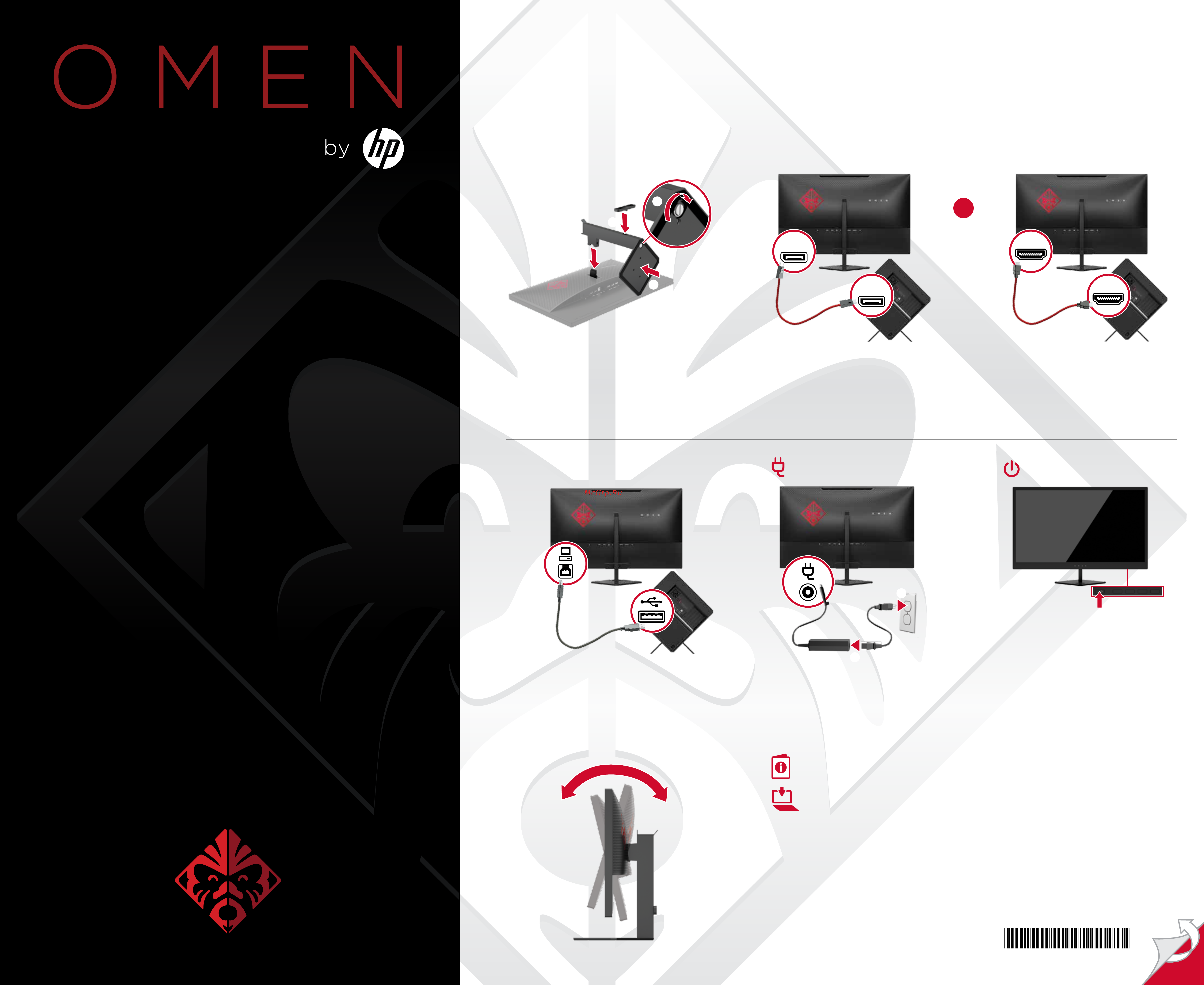 HP OMEN 25 (Z7Y57AA) Инструкция по эксплуатации онлайн