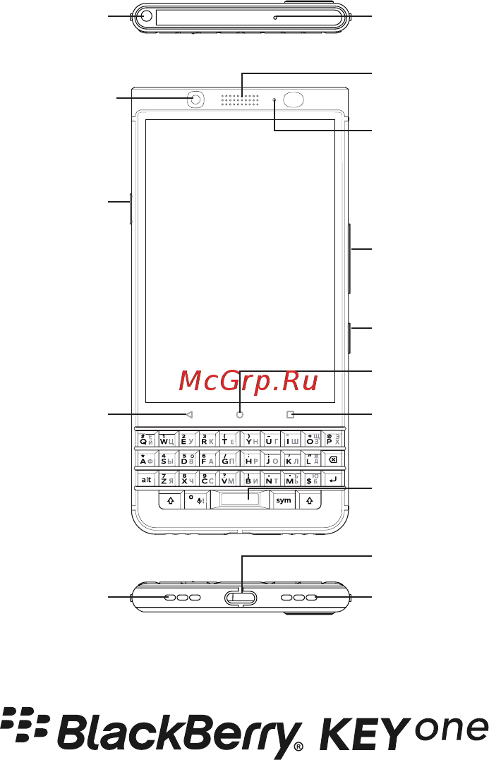 Blackberry KeyOne (BBB100-2) Инструкция по эксплуатации онлайн