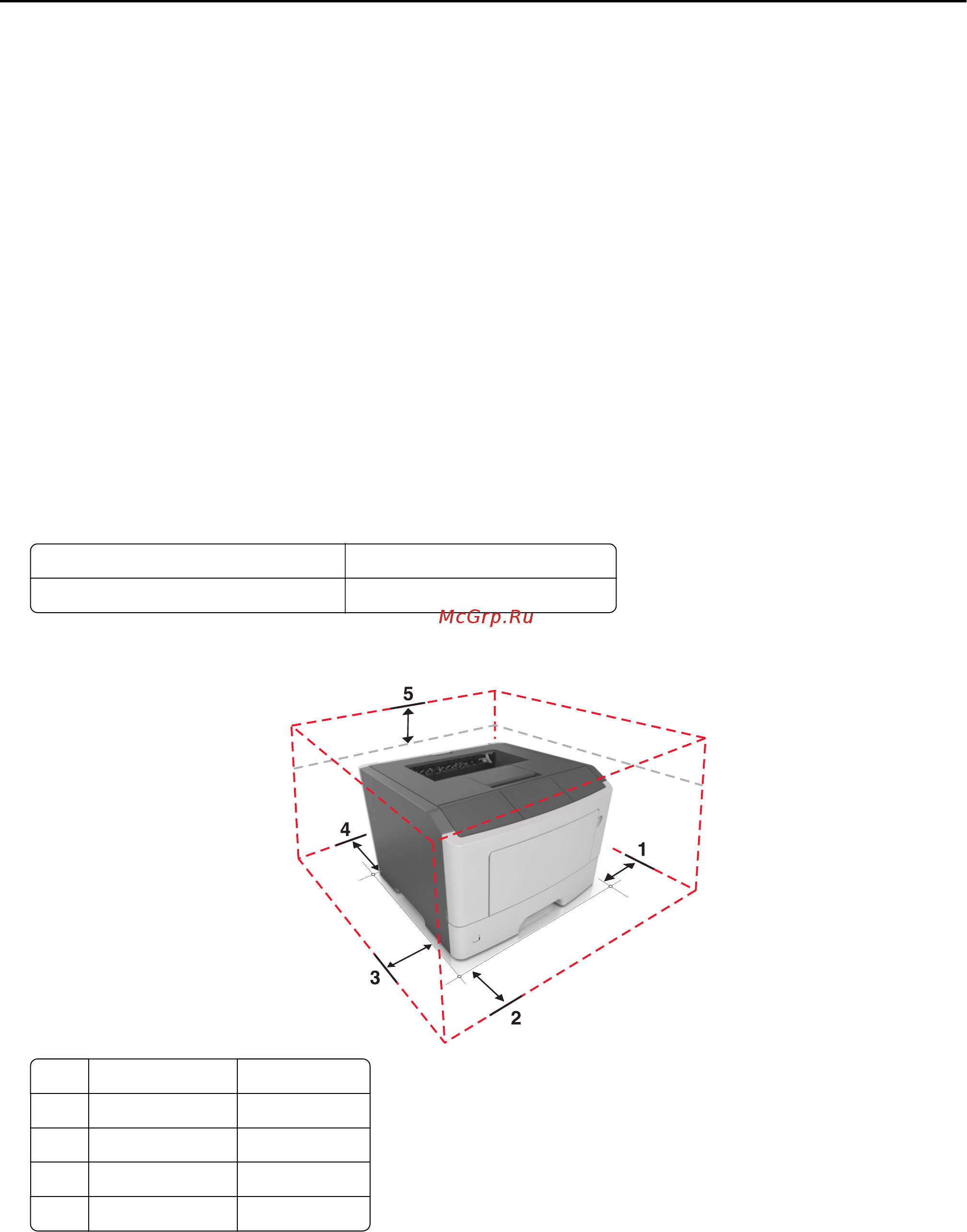 Lexmark MS415dn [11/223] Выбор места для установки принтера
