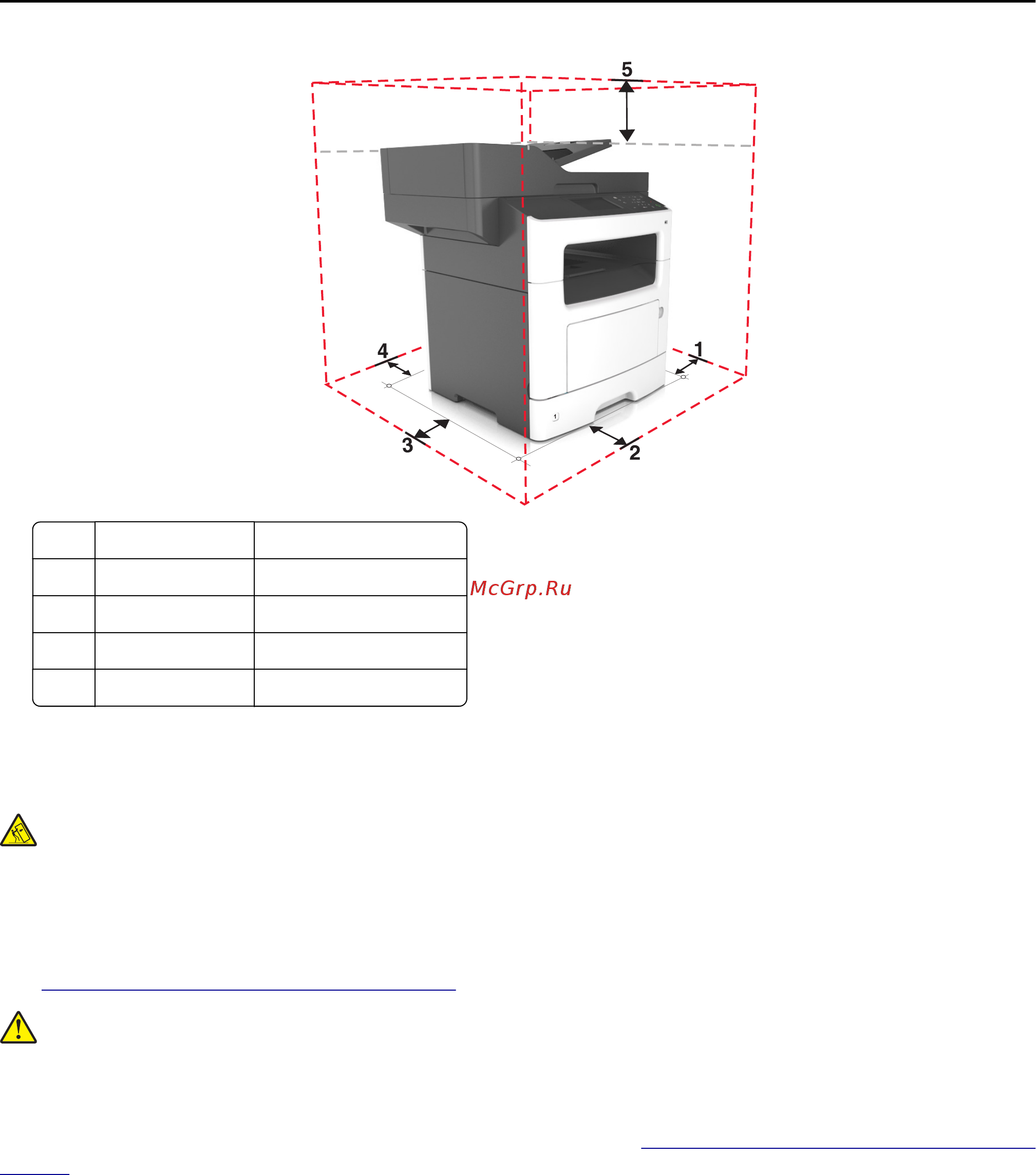Lexmark MX410de [12/344] Конфигурации принтера