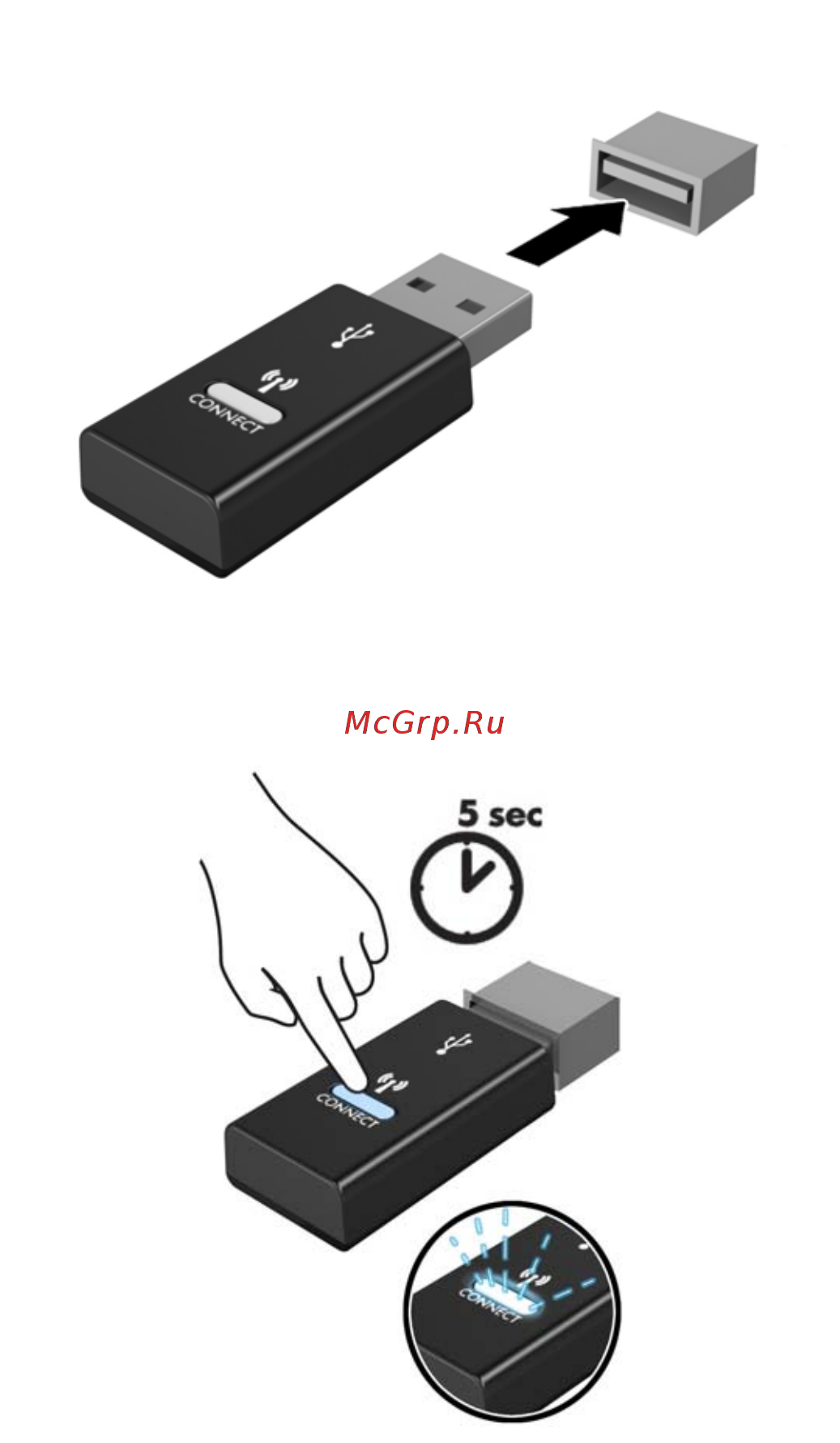 HP Slice G1 Mini EG1eUS (Y4U40EA) [21/37] Синхронизация дополнительной беспроводной клавиатуры и мыши