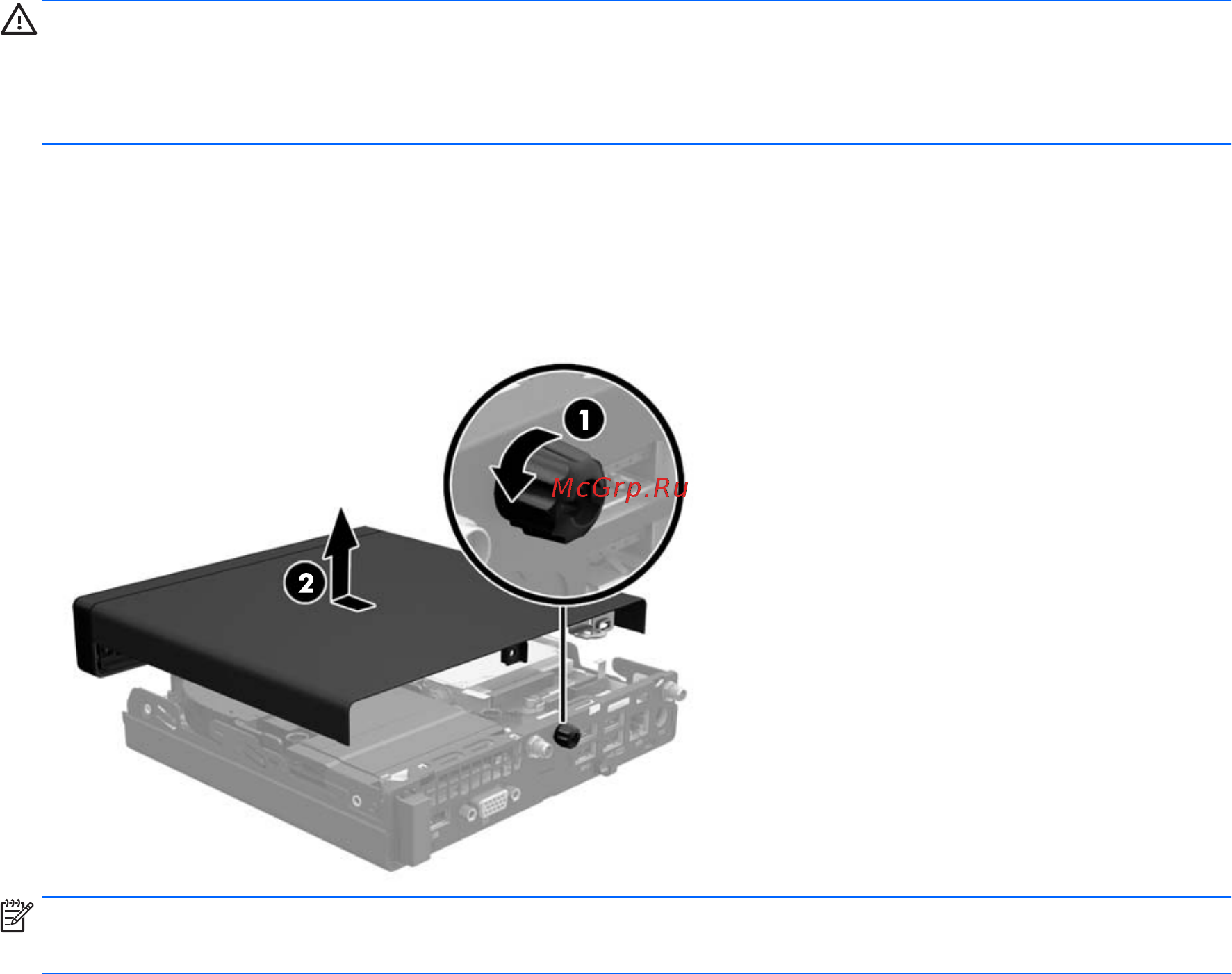 HP ProDesk 600 G2 (600G2PDS 1CB80ES) [17/56] Снятие защитной панели компьютера