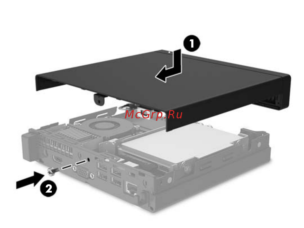 HP 260 G2 D (Y5Q45ES) [13/33] Замена защитной панели компьютера