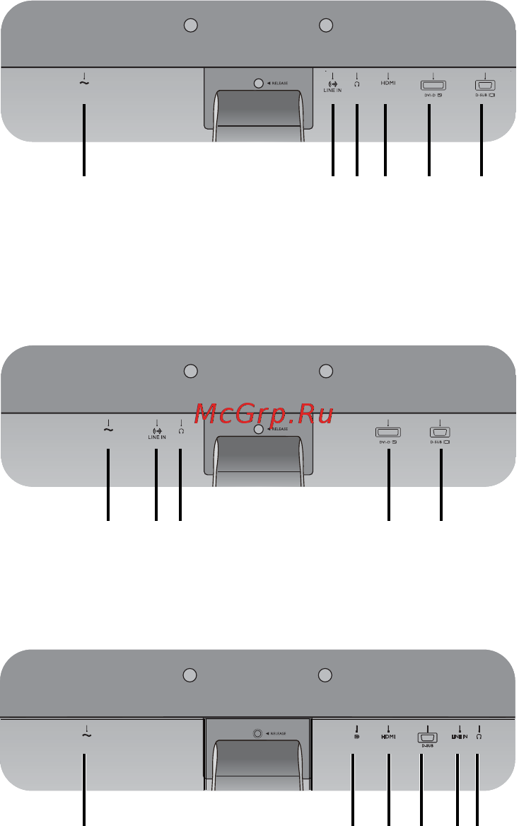 Benq BL2405PT [8/50] Входные и выходные разъемы