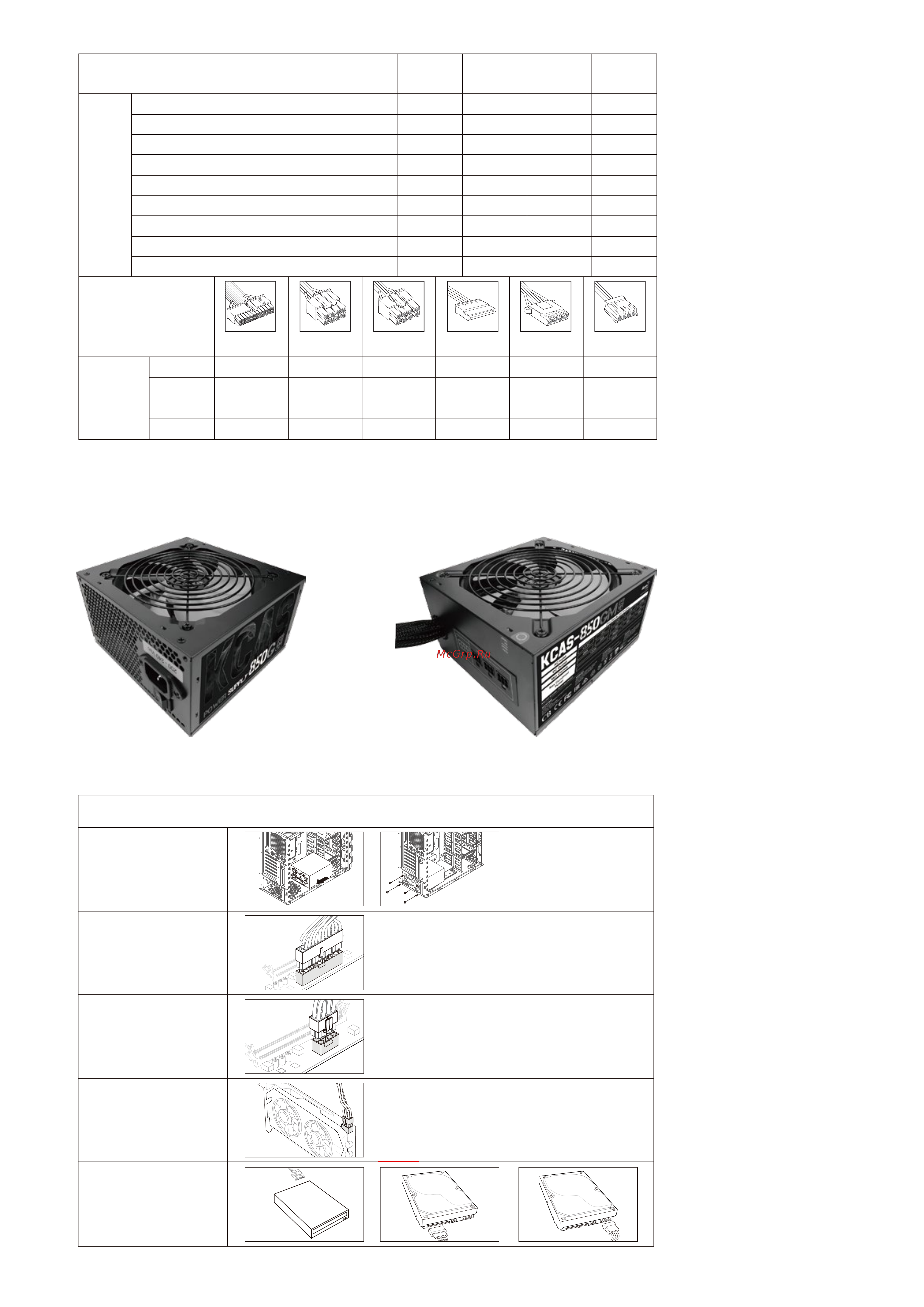 Aerocool KCAS-850G [2/2] Инструкция по установке