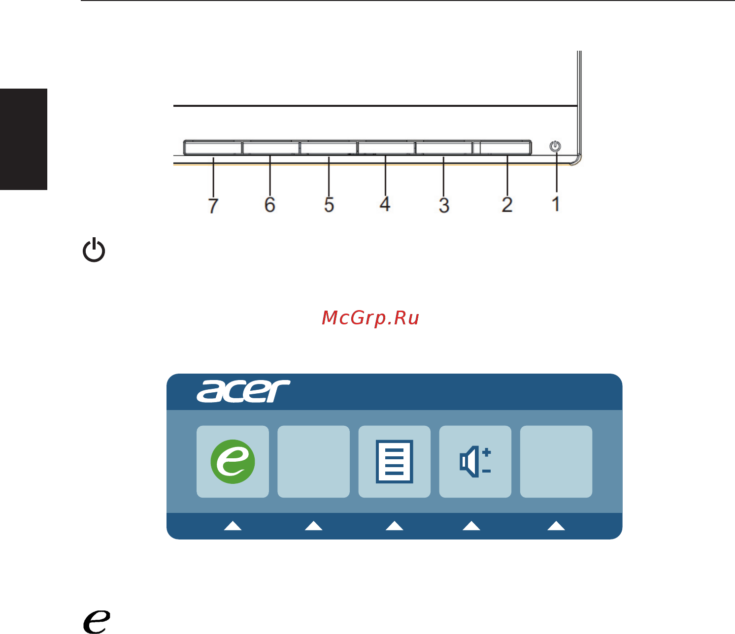 Acer K242HYL bid [20/27] Функции контекстного меню