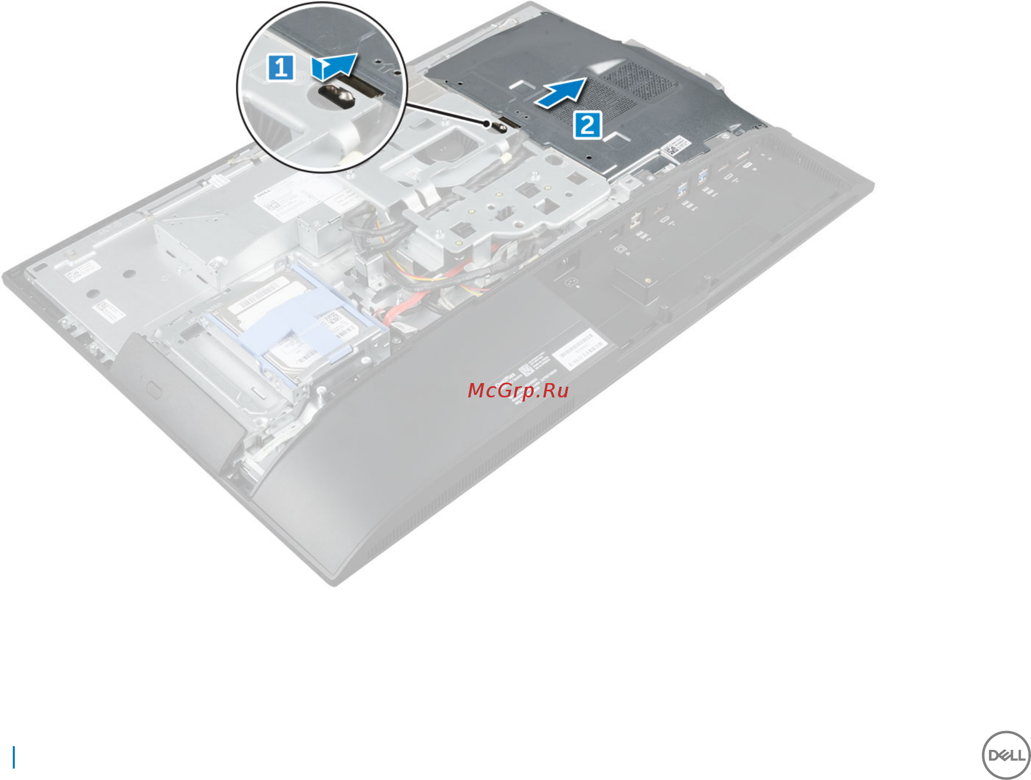 Dell Optiplex 7450-8411 [18/77] Installing the hard drive assembly