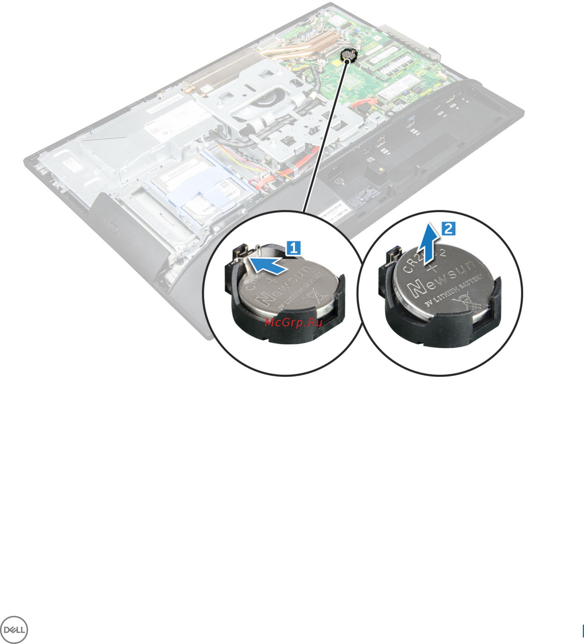 Dell Optiplex 5250-8398 [21/78] Батарейка типа таблетка