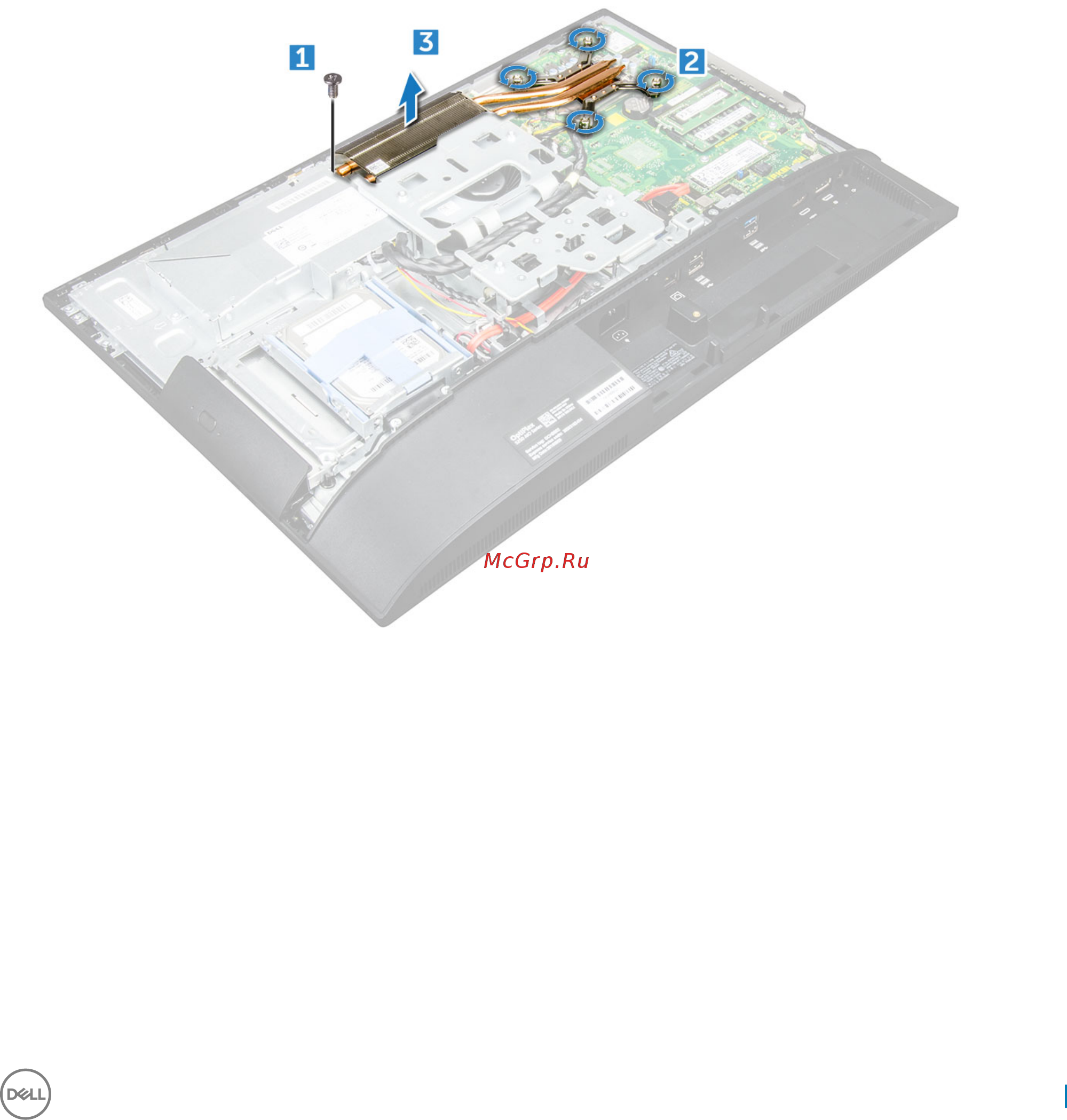 Dell Optiplex 5250-8398 Черный [23/78] Радиатор