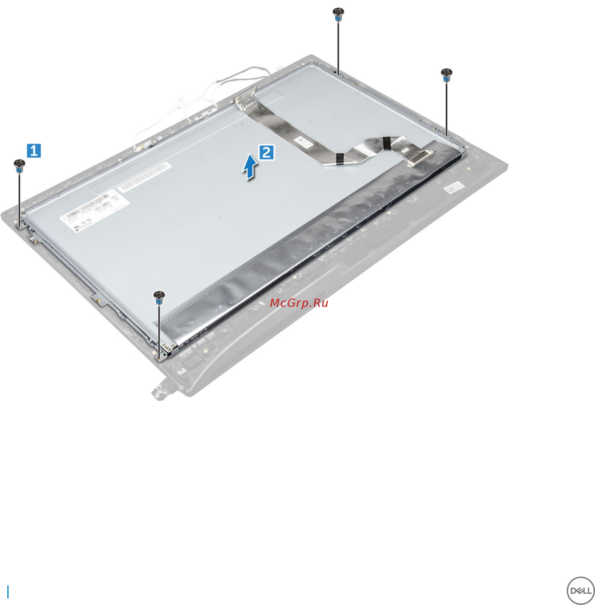 Dell Optiplex 5250-8398 [26/78] Installing the display panel
