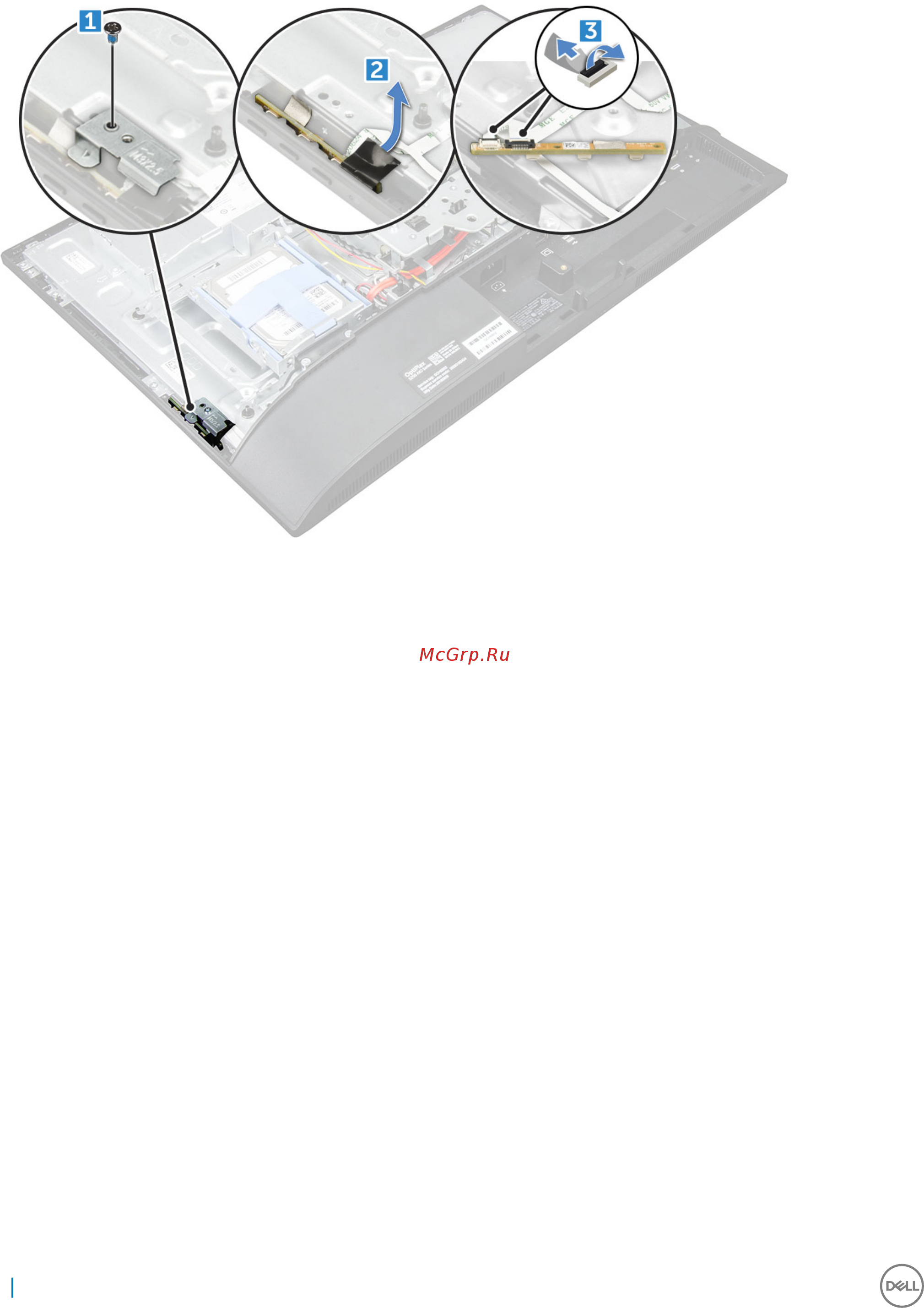 Dell Optiplex 5250-8398 Черный [38/78] Installing the power and osd buttons board