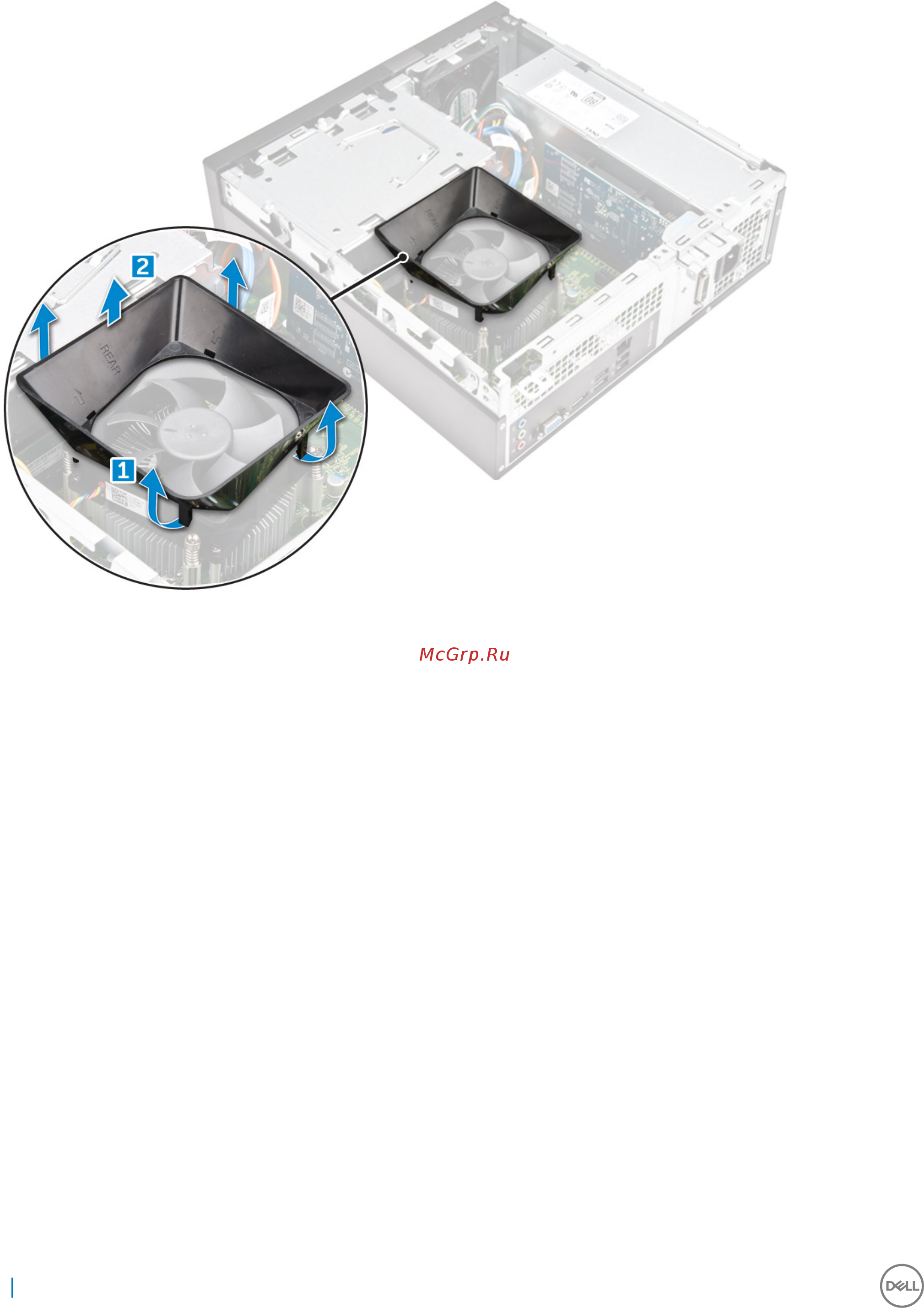 Dell Vostro 3267-5083 [10/59] Installing the cooling shroud
