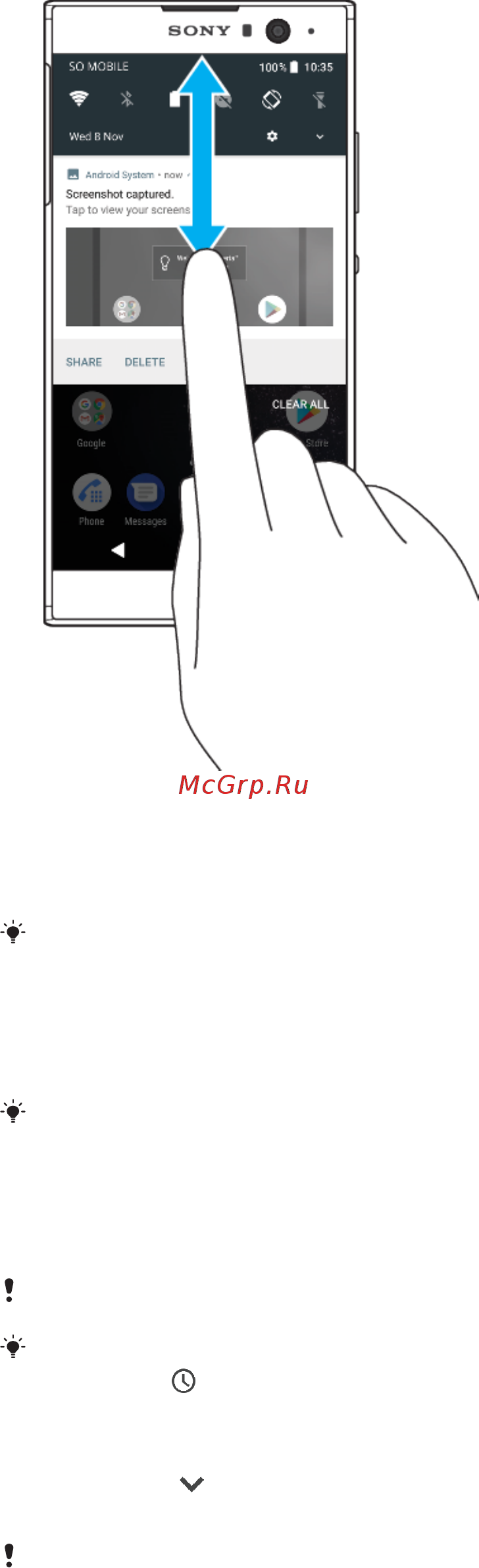 Sony Xperia XA2 DS Blue (H4113) Инструкция по эксплуатации онлайн [32/126] 350813
