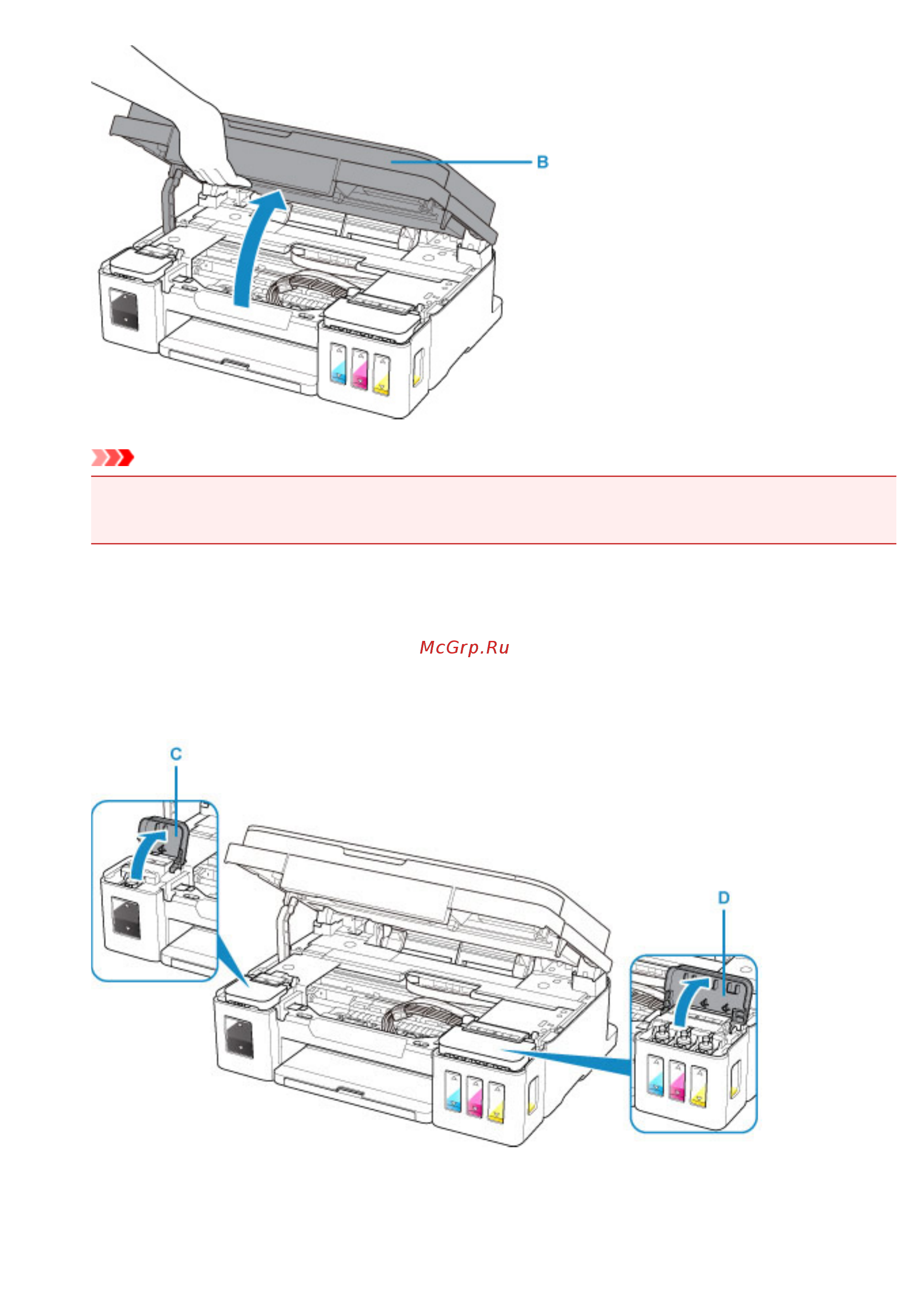 Canon PIXMA G2411 [47/302] Нужно повторно заправить