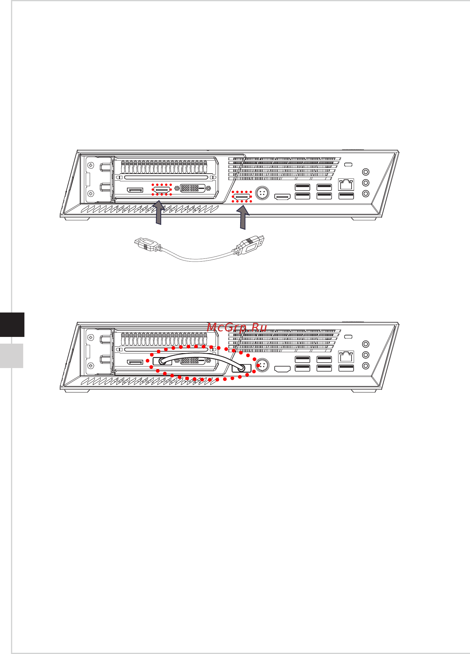 MSI Trident 3 VR7RD-250RU [18/34] Включение порта hdmi передней папели