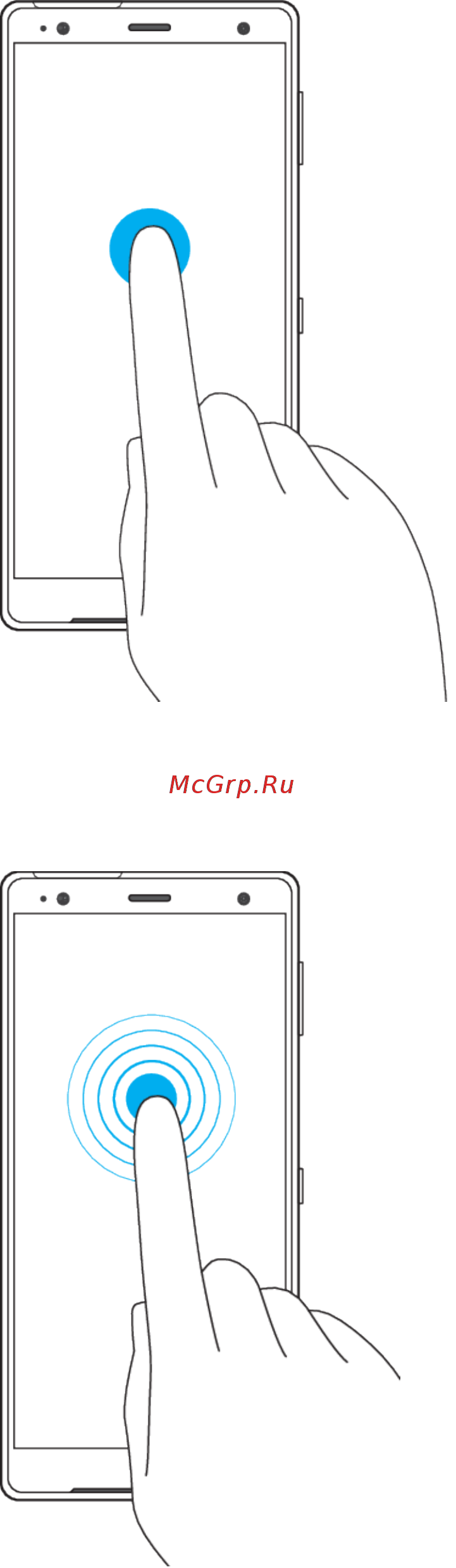Sony Xperia XZ2 DS Deep Green (H8266) [20/128] Использование сенсорного экрана