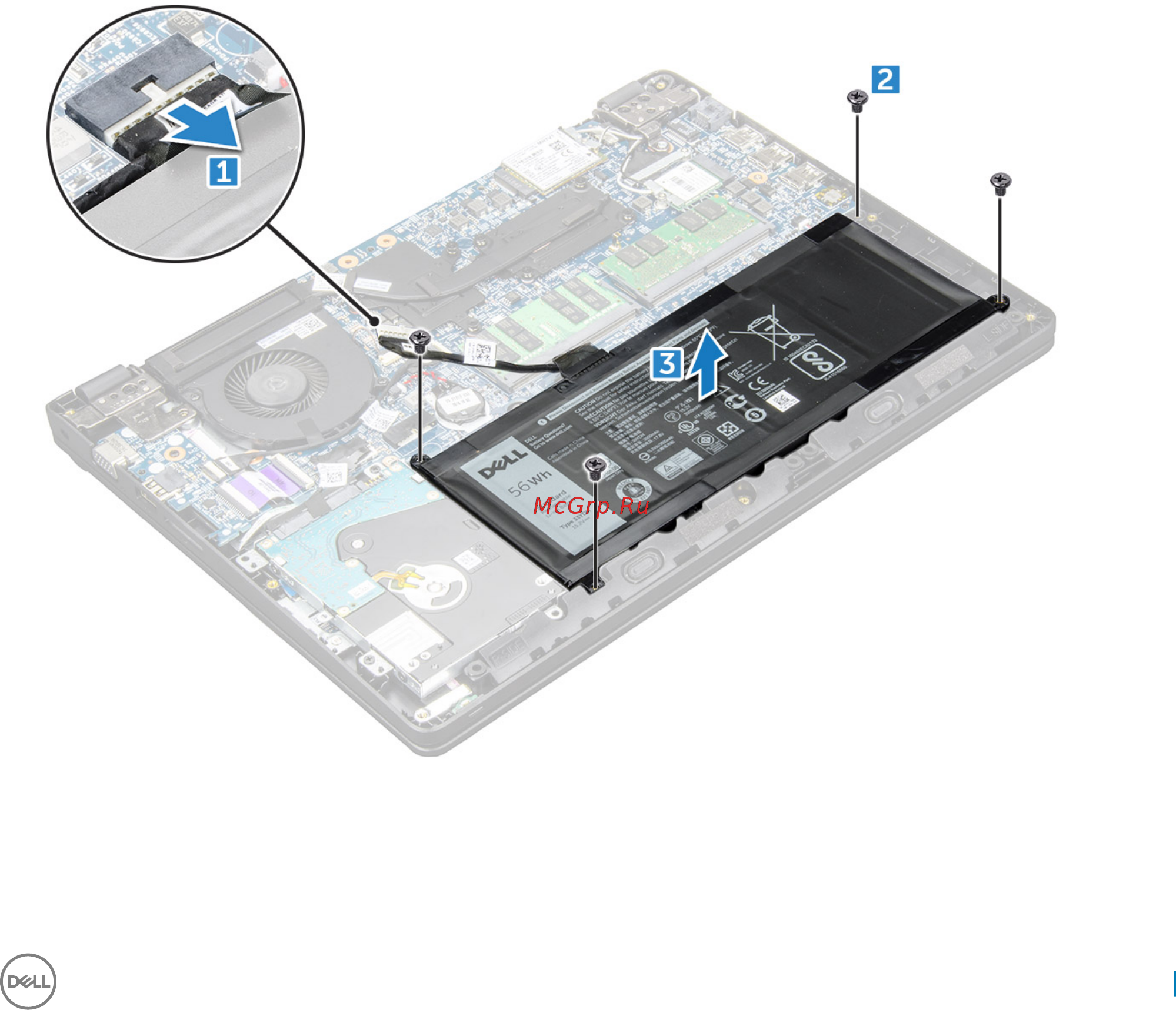 Dell Latitude 3480-7775 [11/59] Установка нижней крышки
