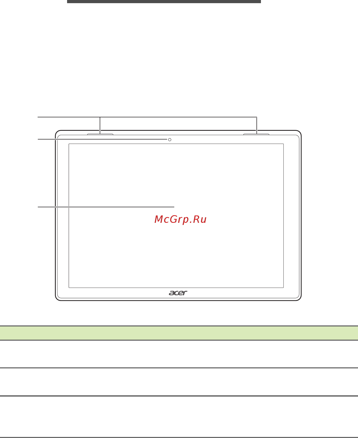 Acer SW512-52-740J NT.LDSER.005 [10/92] Накомство с вашим ноутбуком