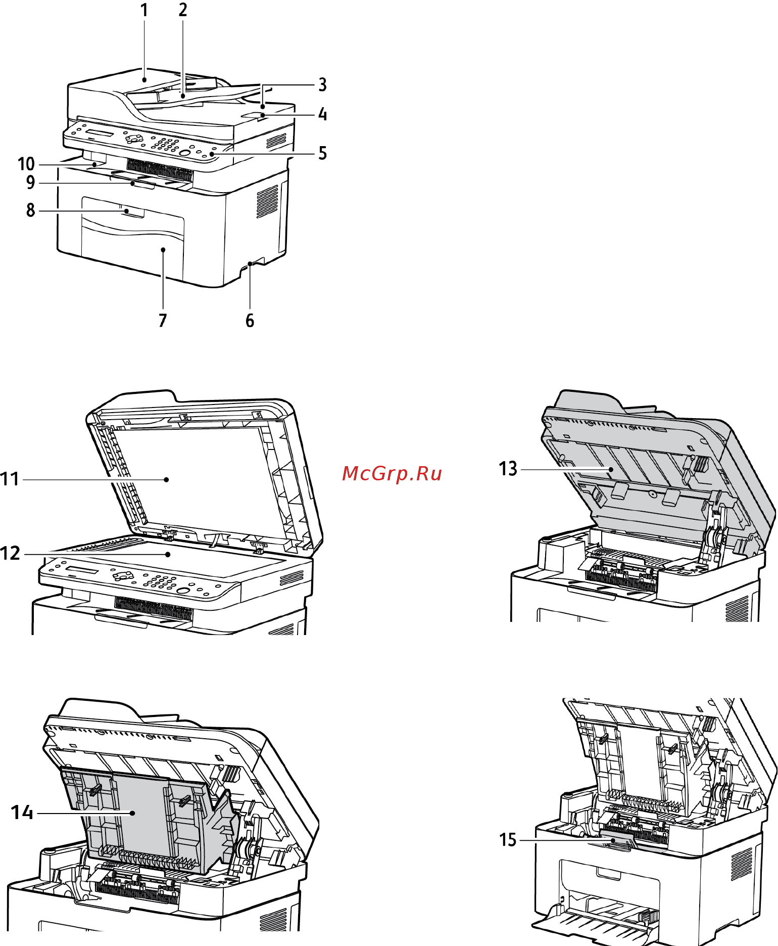 Xerox WorkCentre 3025VNI [12/262] Workcentre 3025ni вид спереди