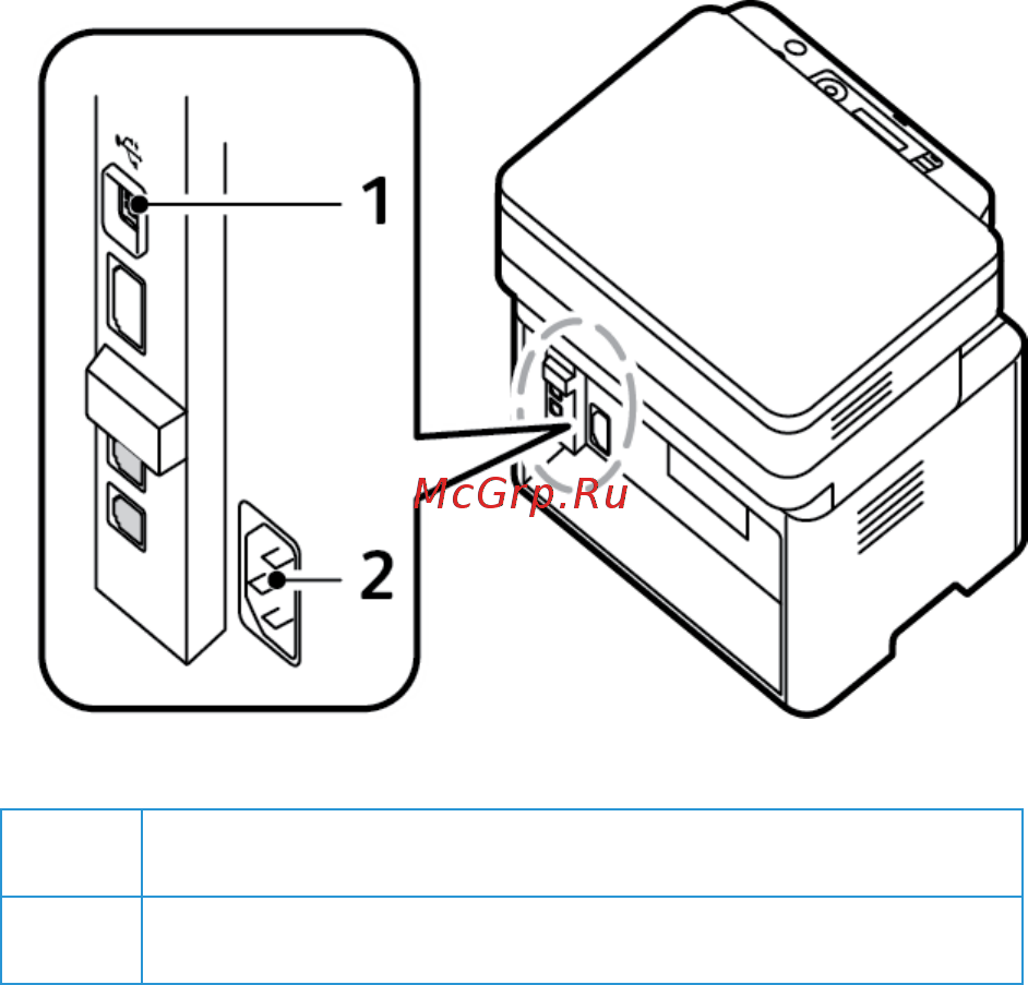 Xerox WorkCentre 3025VNI [15/262] Workcentre 3025bi вид сзади