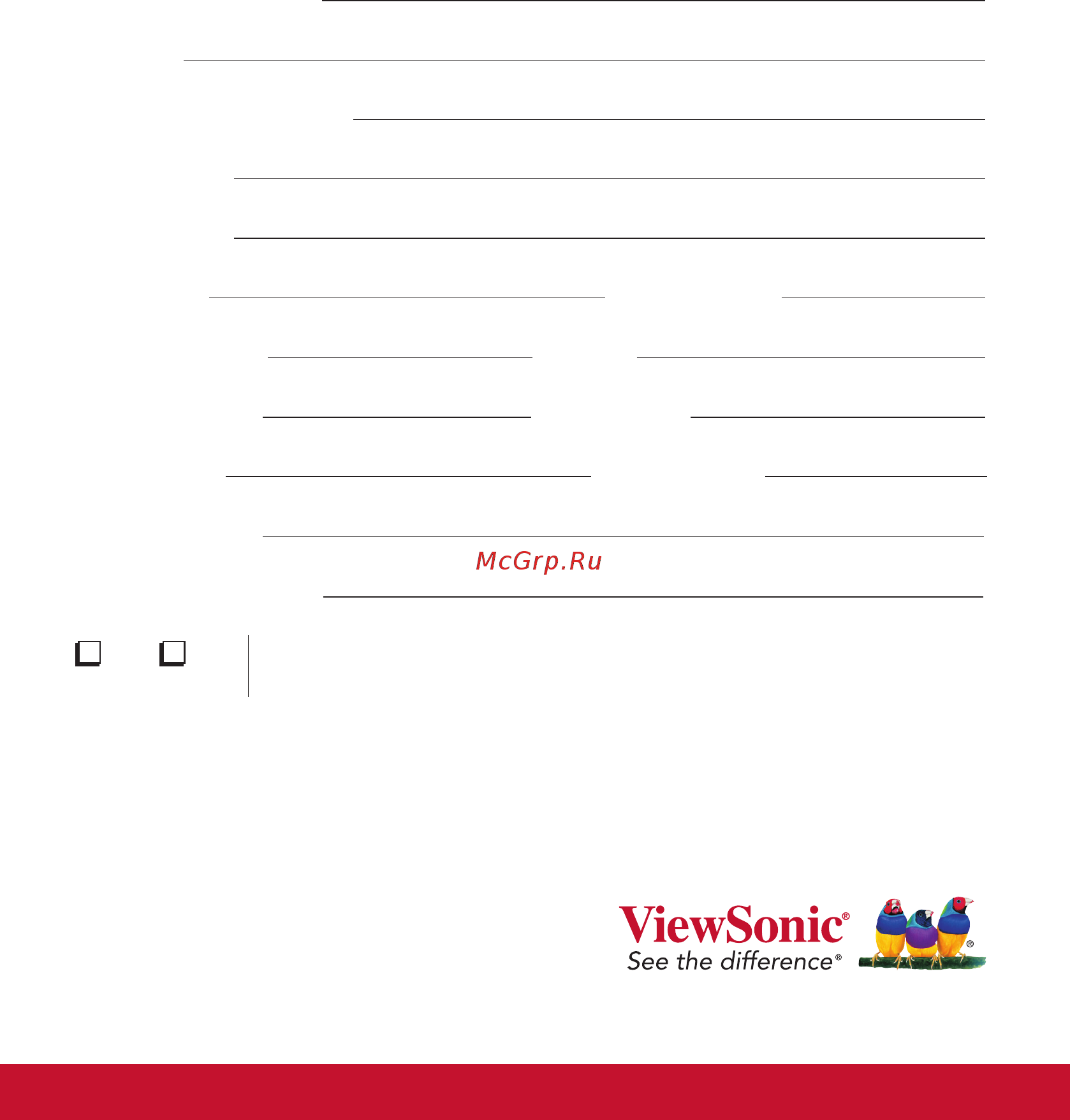 Viewsonic XG2730 [64/73] Сведения о службе