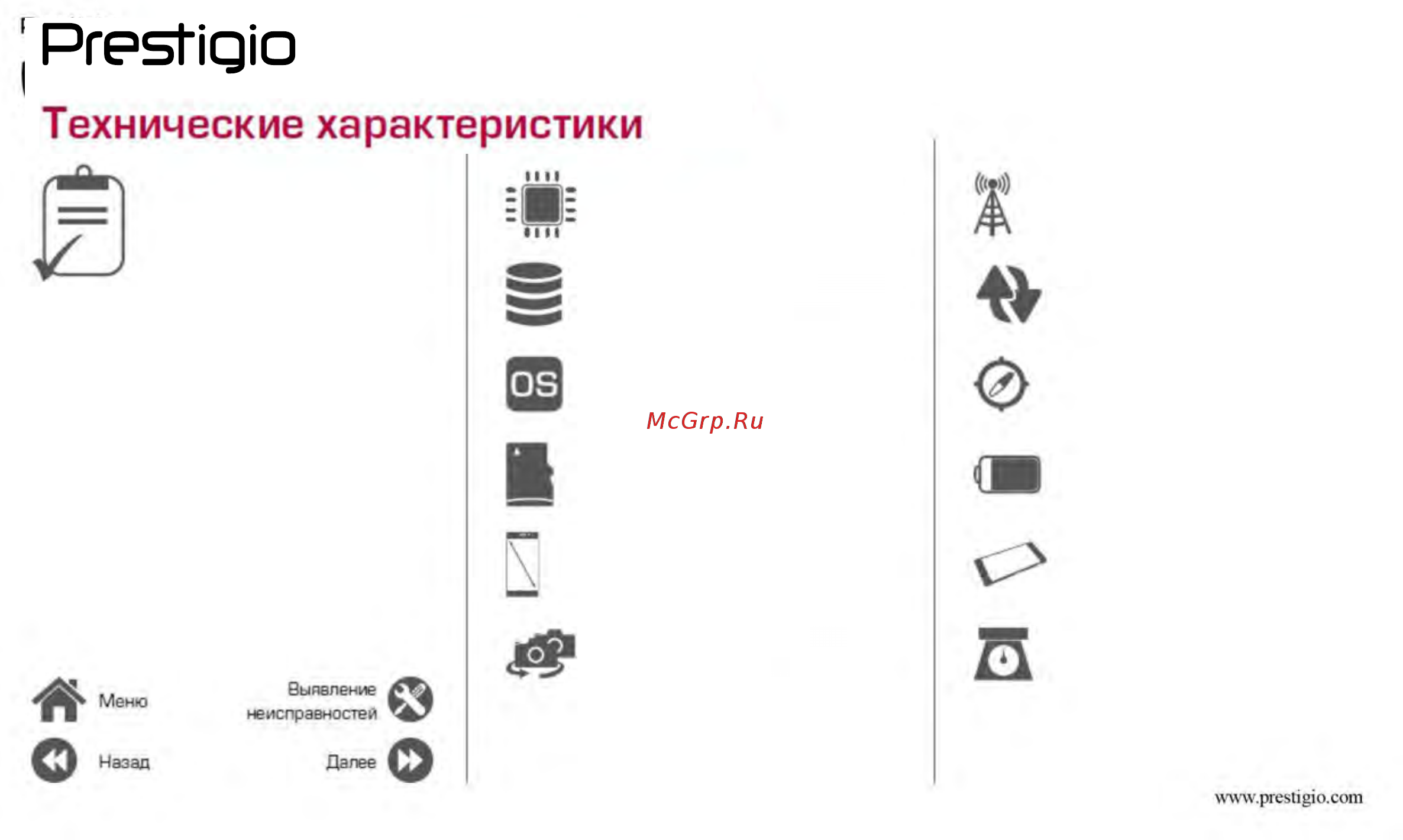 Prestigio Muze X5 Duo LTE Gold (PSP5518) Инструкция по эксплуатации онлайн [37/39] 351384