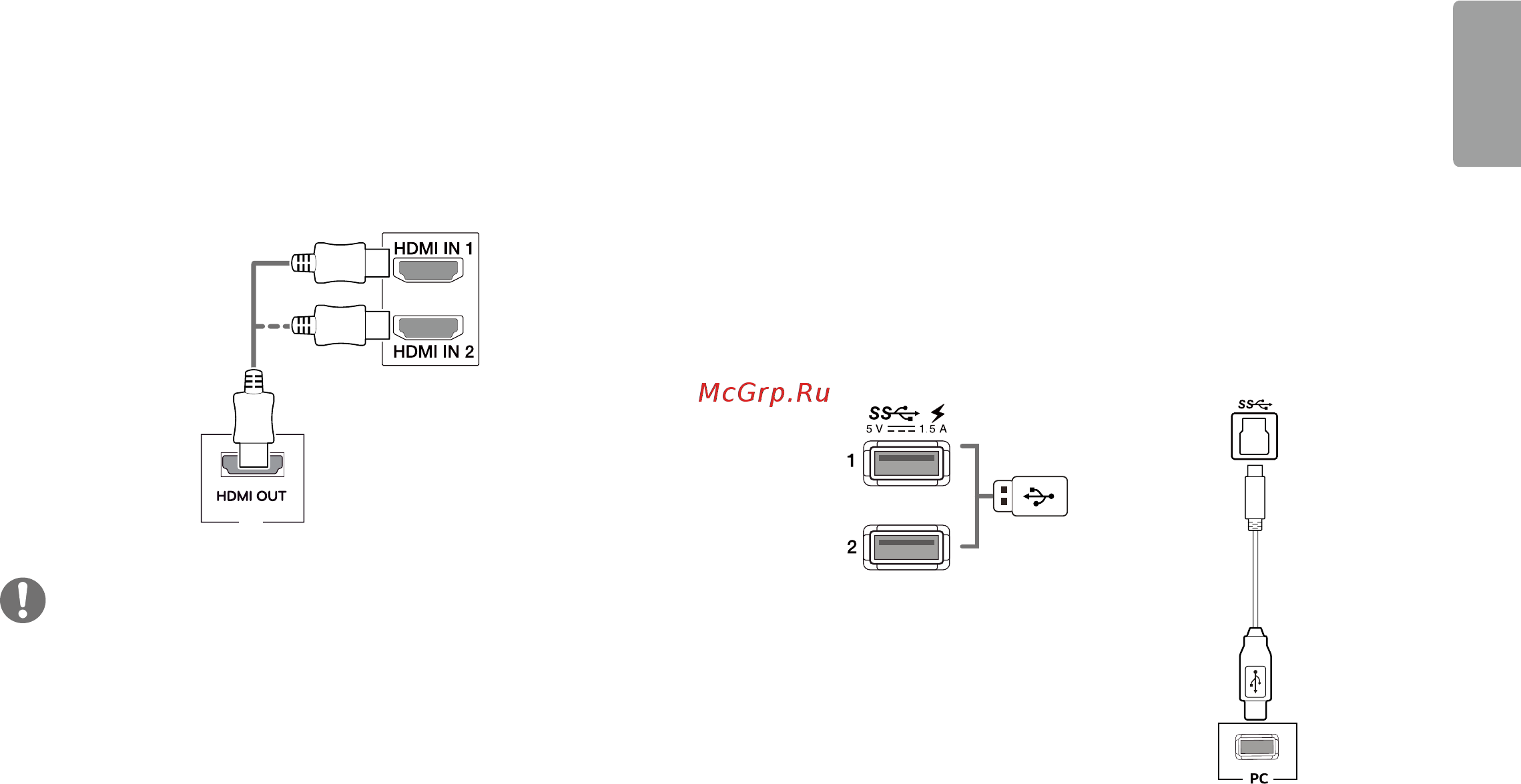 LG 27GK750F-B [23/44] Подключение кабеля usb